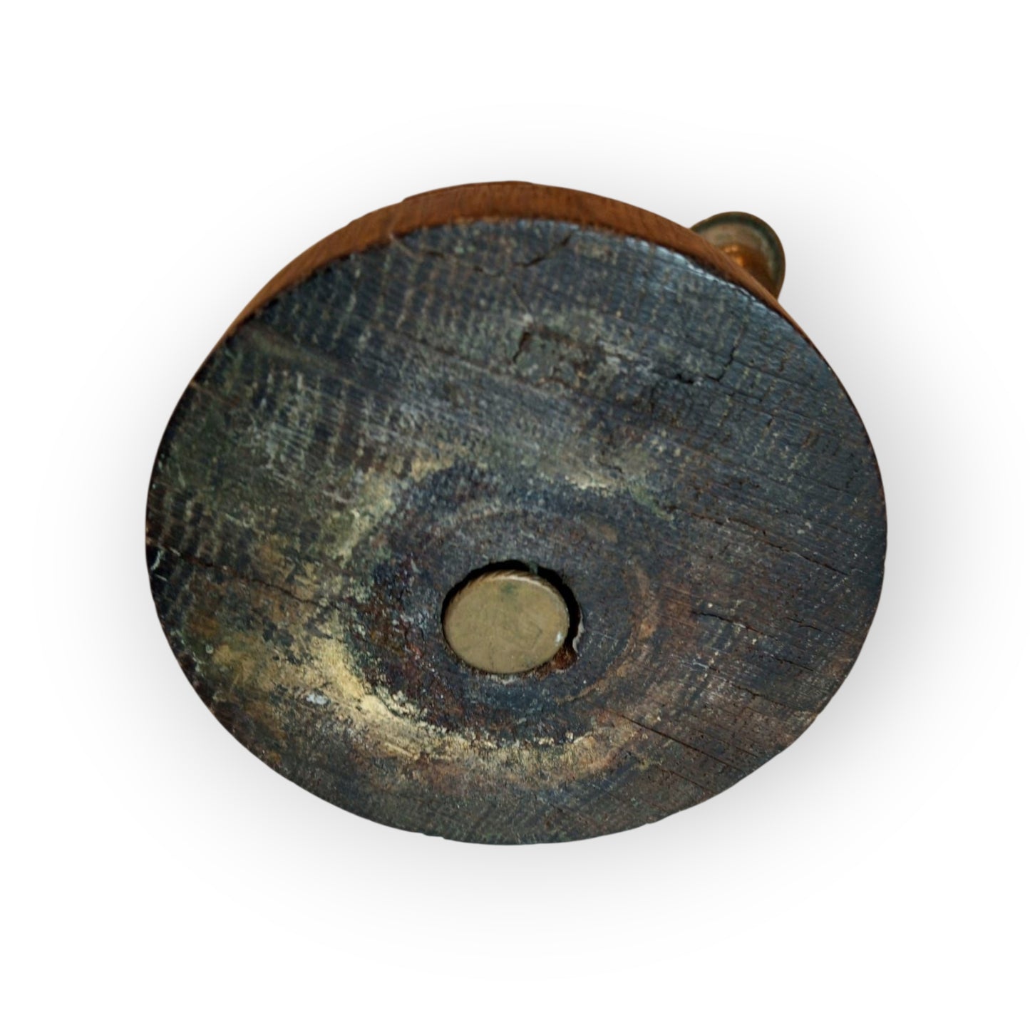 19th-Century German Antique Brass "Saw" Candlestick | Rise-and-Fall Candle Holder