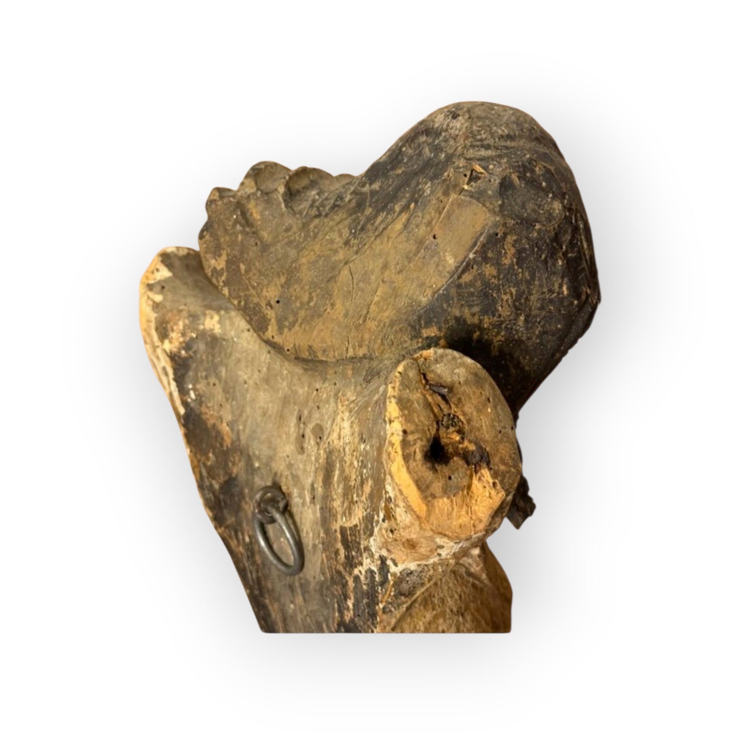 Large Late 15th-Century Antique Carved Limewood Sculpture - Corpus Christi