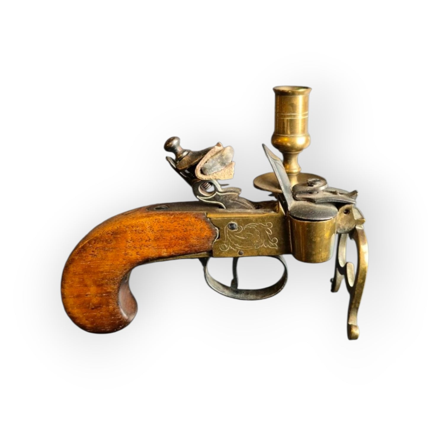18th Century Style Antique Flintlock Tinder Lighter