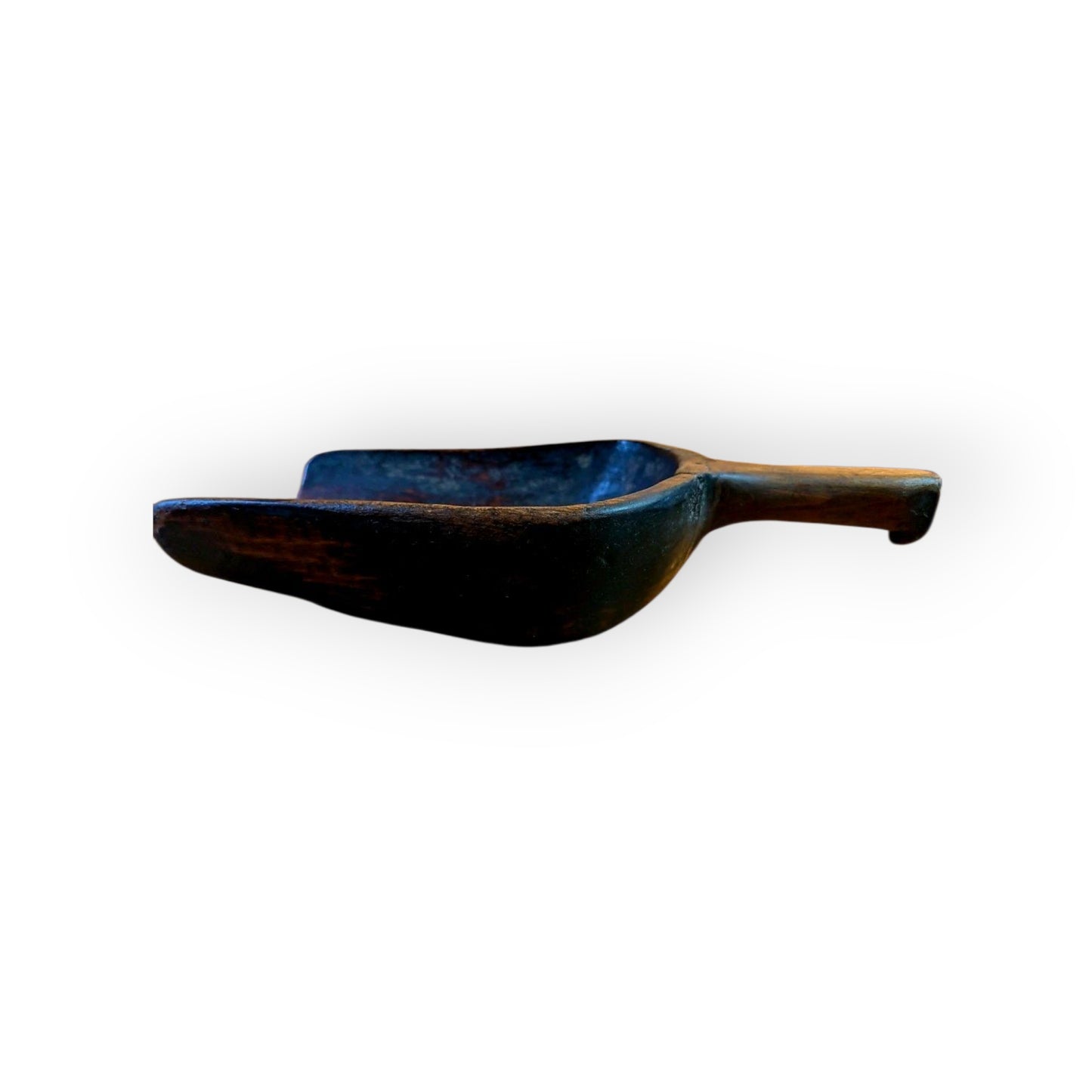 Large Late 18th Century Antique Treen / Wooden Scoop