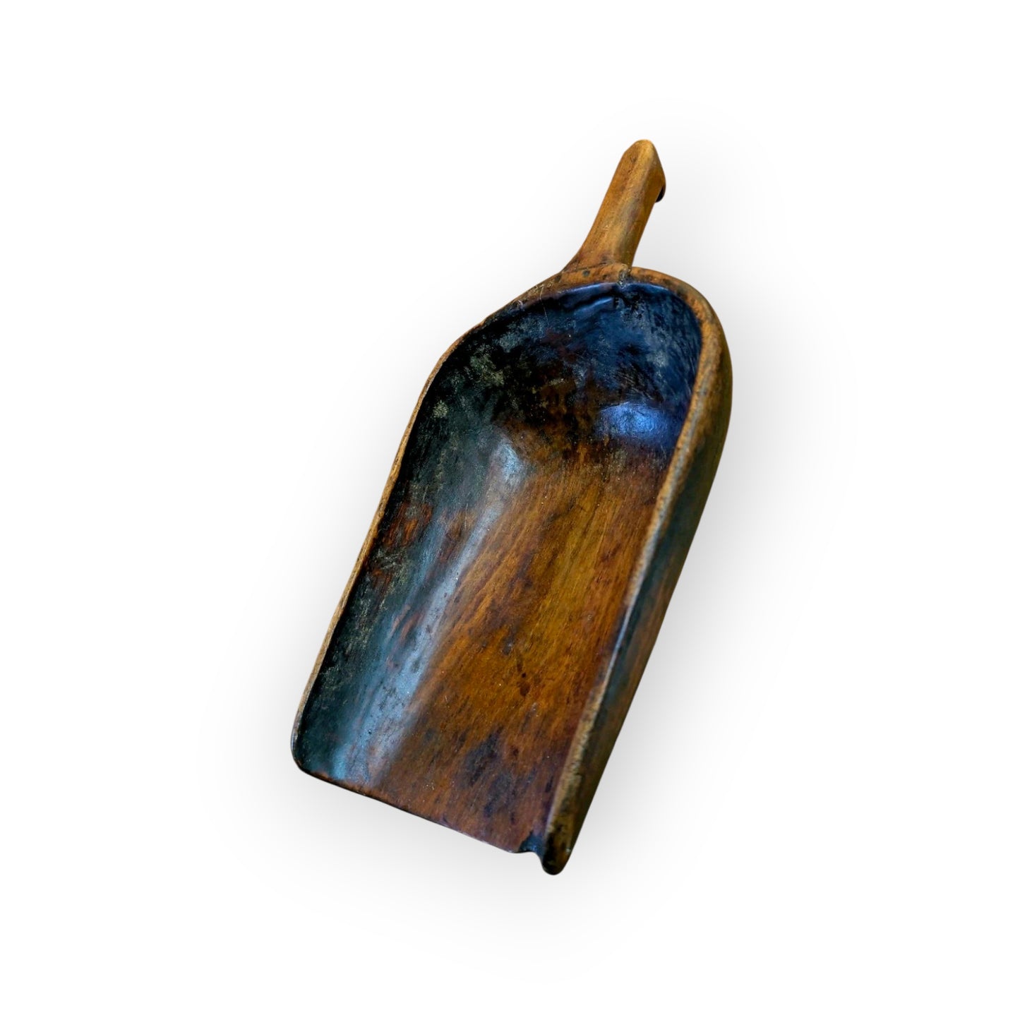 Large Late 18th Century Antique Treen / Wooden Scoop