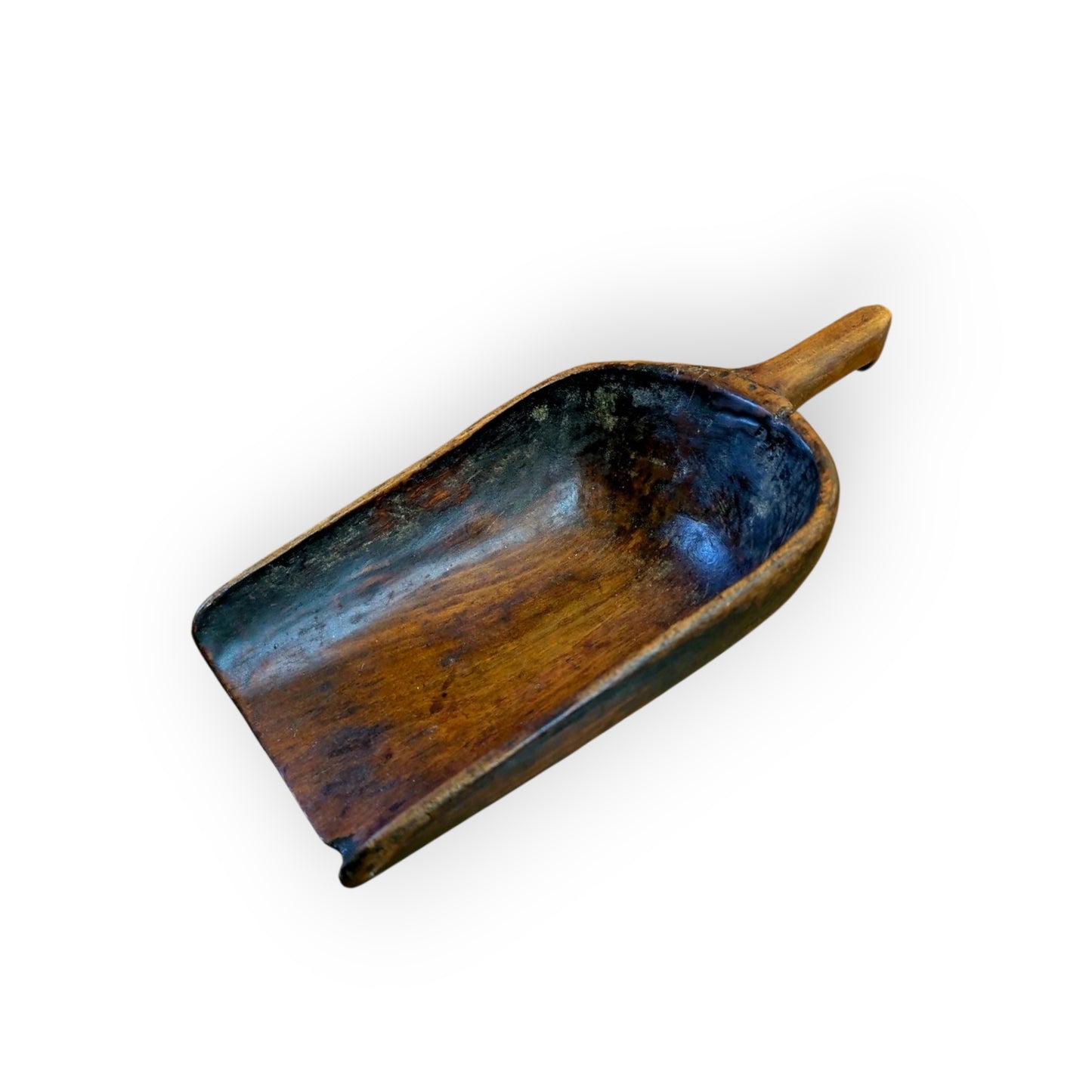 Large Late 18th Century Antique Treen / Wooden Scoop