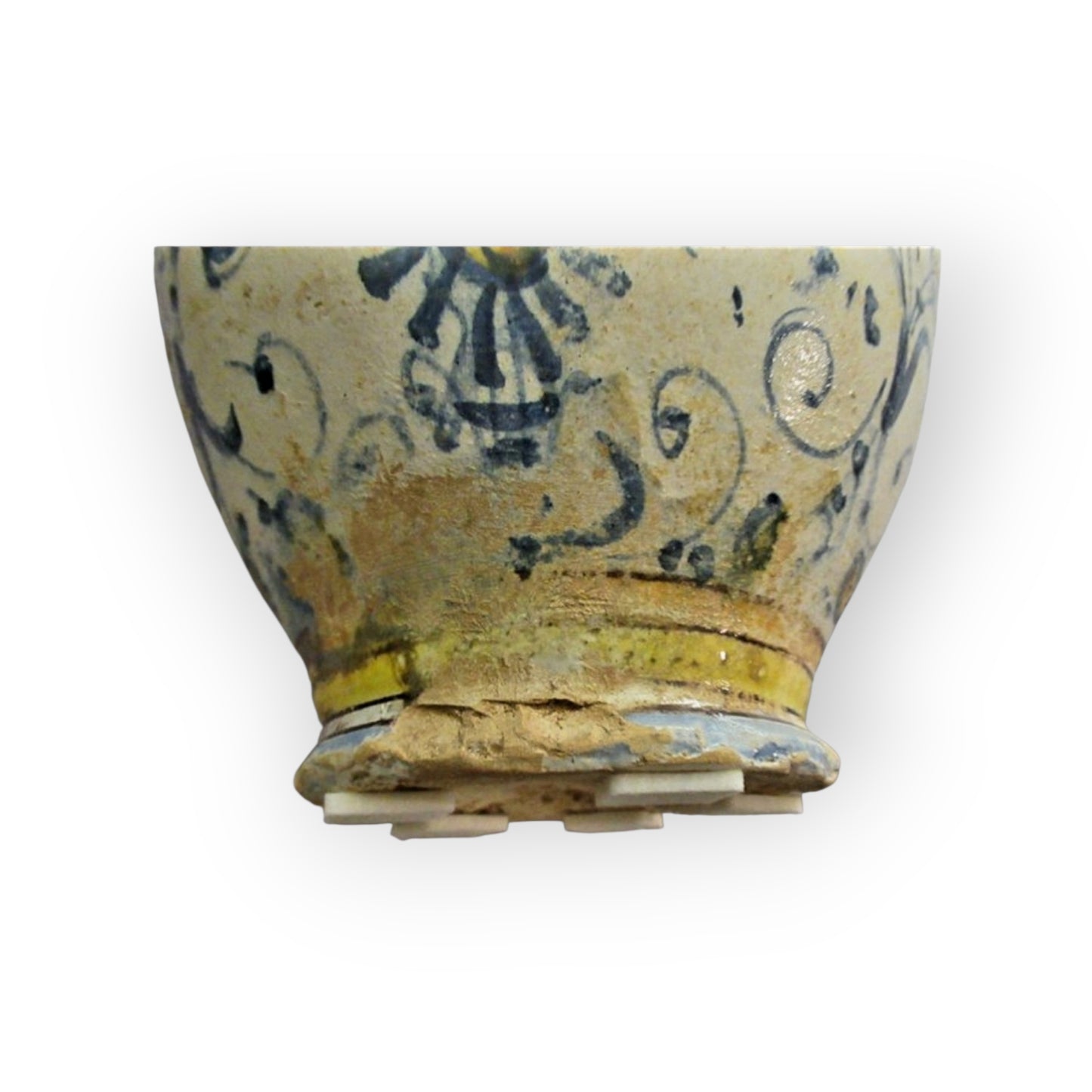 Early 17th Century Florentine / Italian Antique Albarello / Maiolica Wet Drug Jar