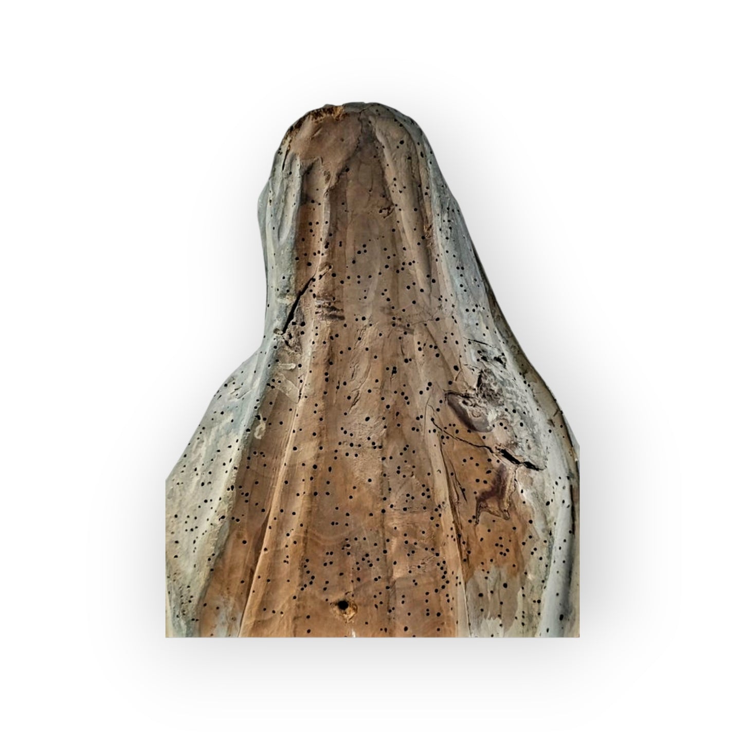 Large Late 15th-Century Gothic Antique Carved Wooden Sculpture of Mary Magdalene