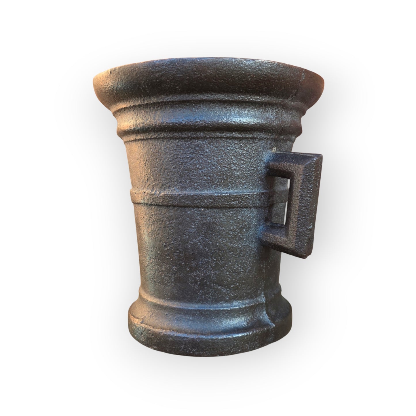 A Large 17th-Century German Antique Cast Iron Mortar