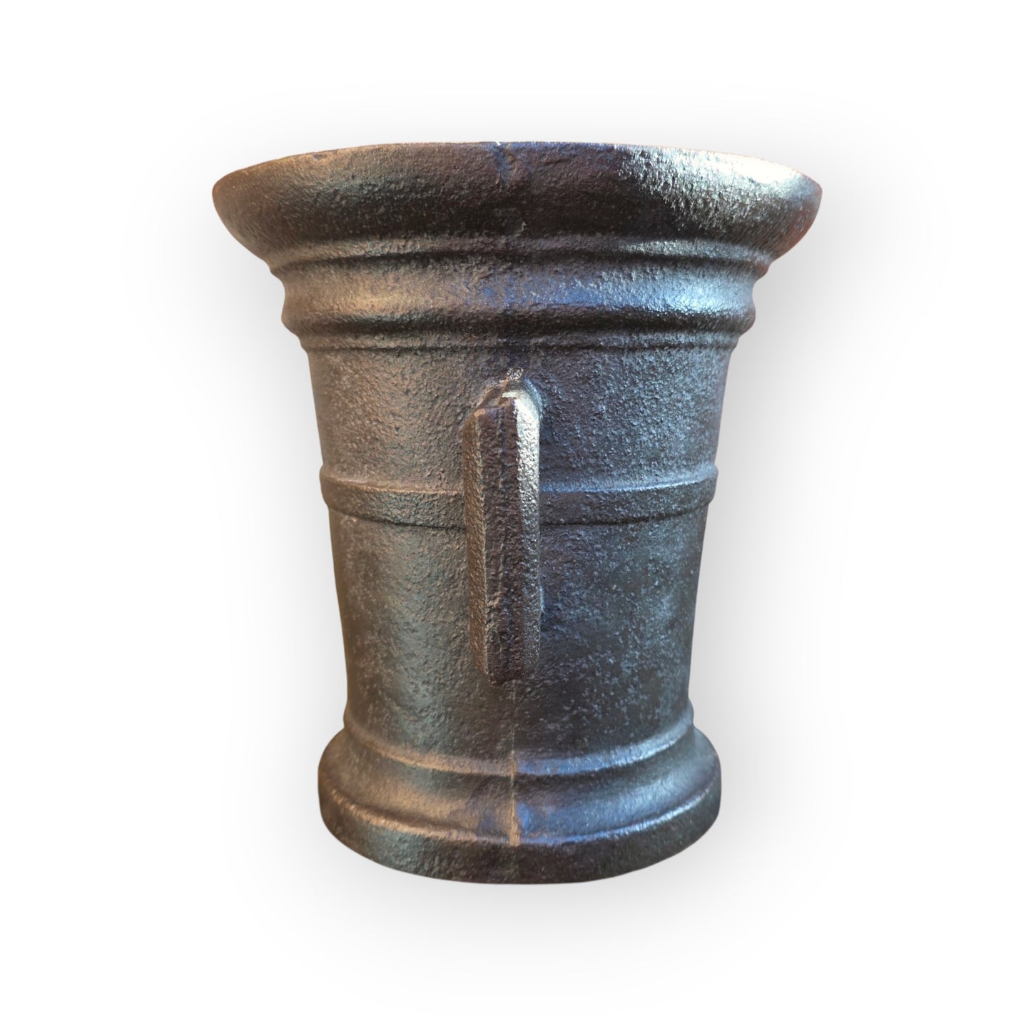A Large 17th-Century German Antique Cast Iron Mortar