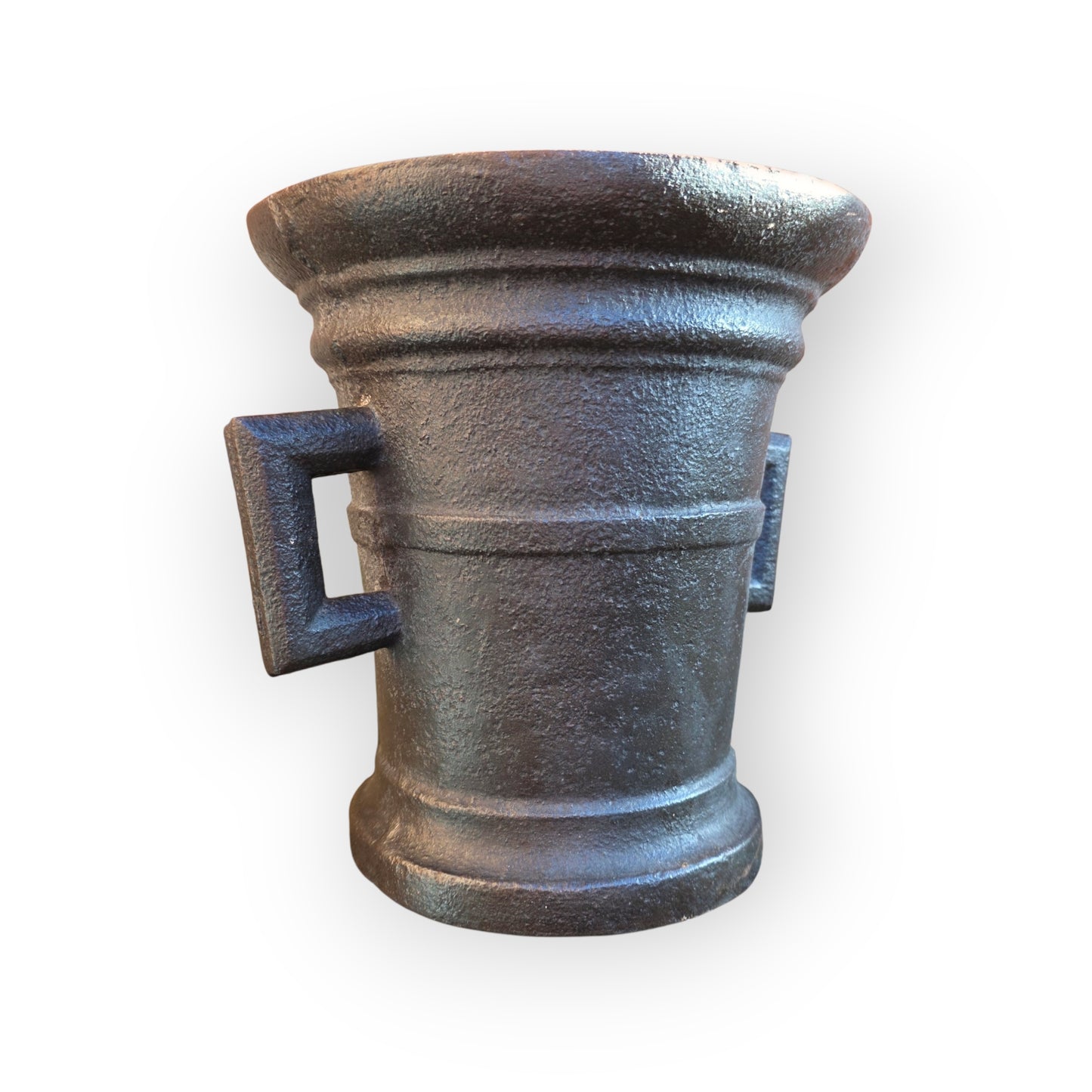 A Large 17th-Century German Antique Cast Iron Mortar