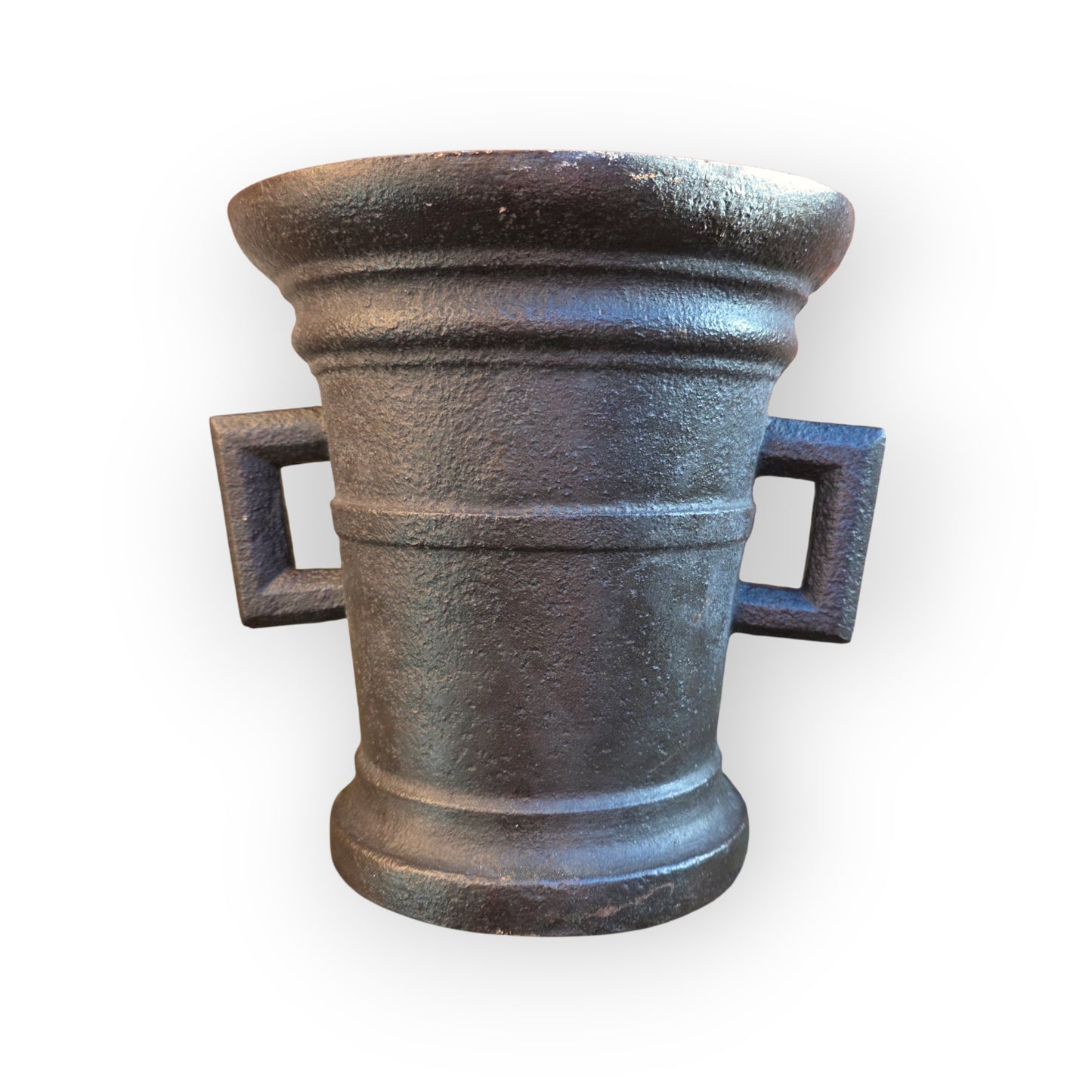 A Large 17th-Century German Antique Cast Iron Mortar