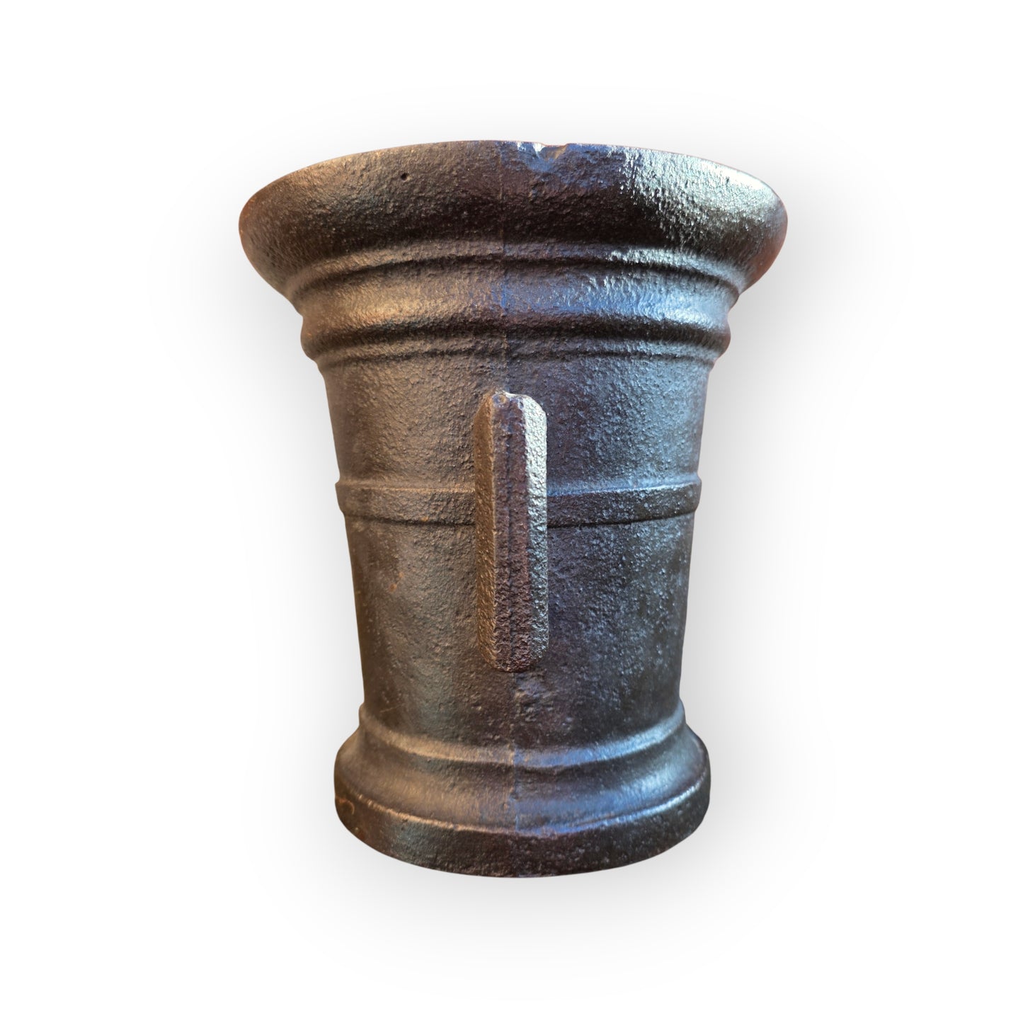 A Large 17th-Century German Antique Cast Iron Mortar