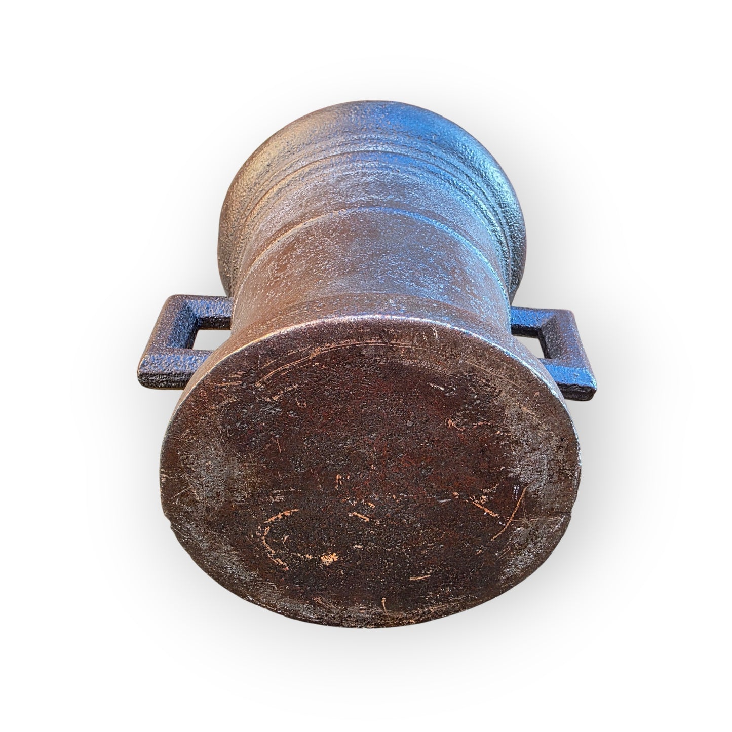 A Large 17th-Century German Antique Cast Iron Mortar