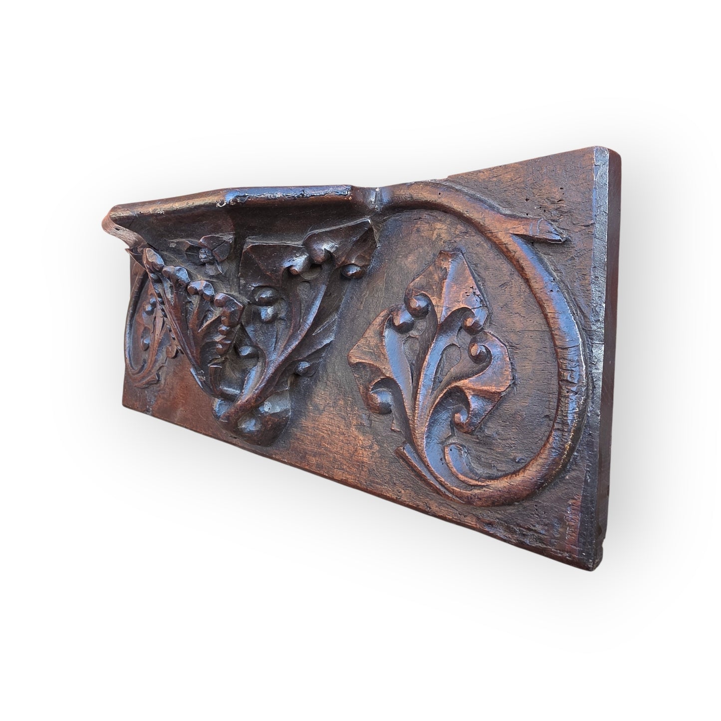 Rare Mid-15th Century English Antique Carved Oak Misericord