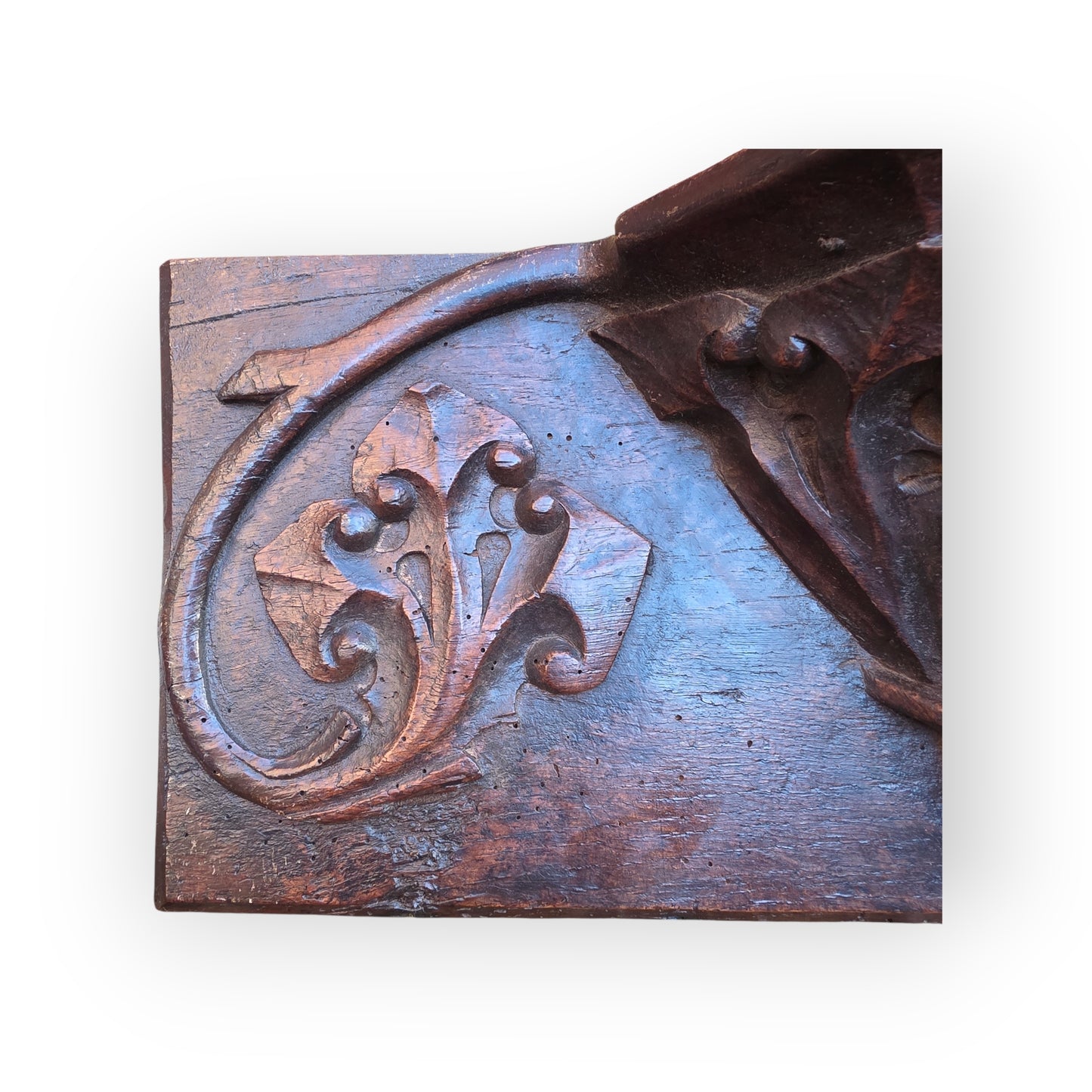 Rare Mid-15th Century English Antique Carved Oak Misericord
