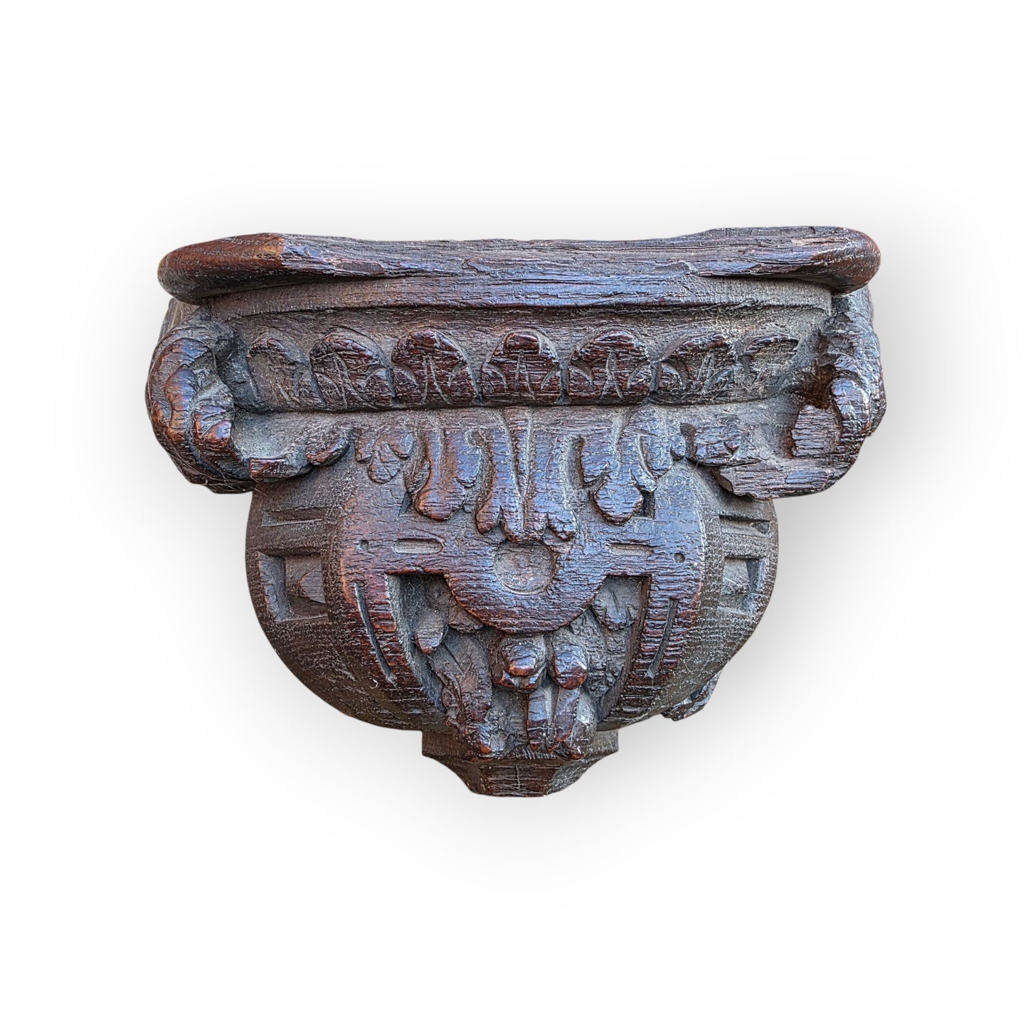 Late 15th-Century Antique Carved Oak Misericord
