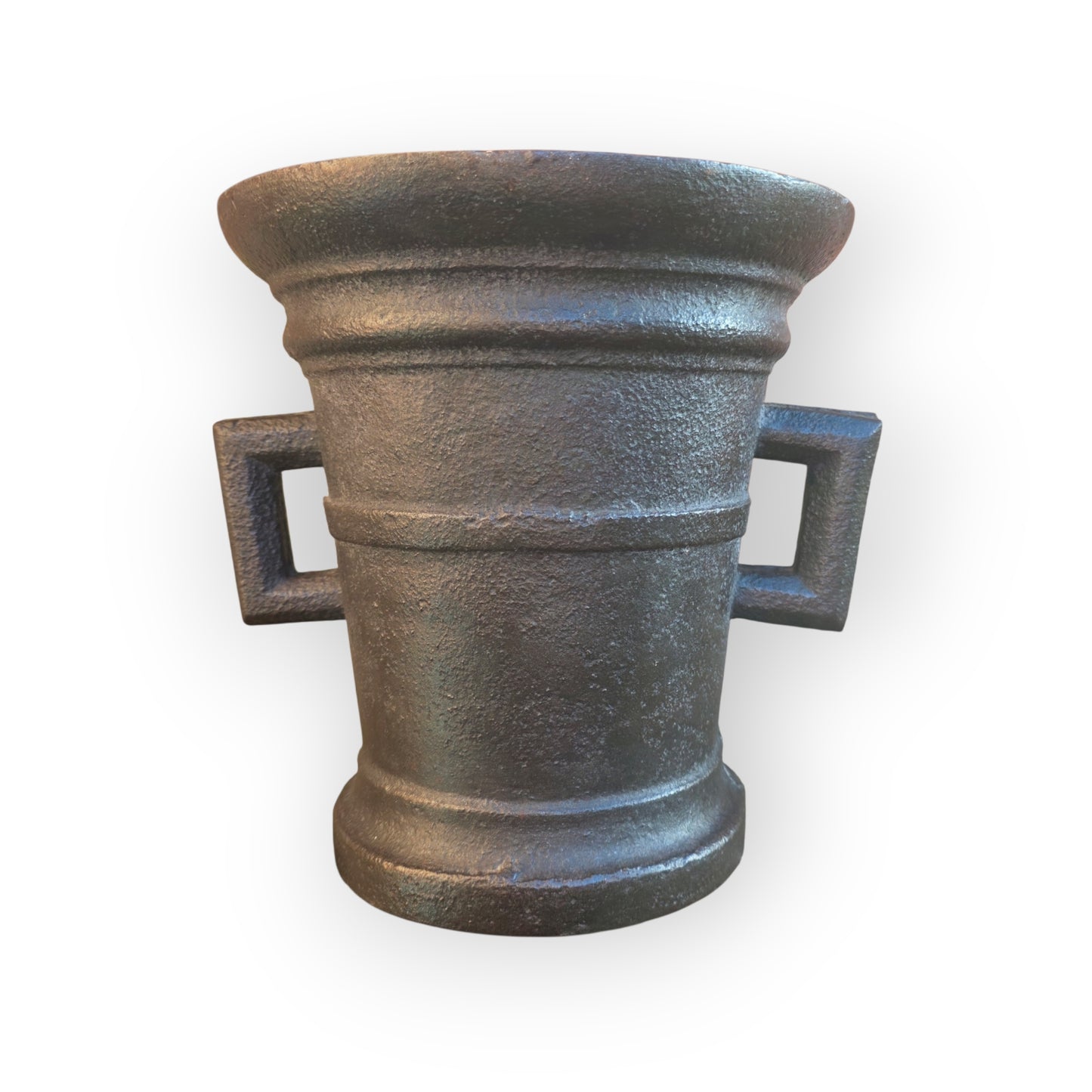 A Large 17th-Century German Antique Cast Iron Mortar