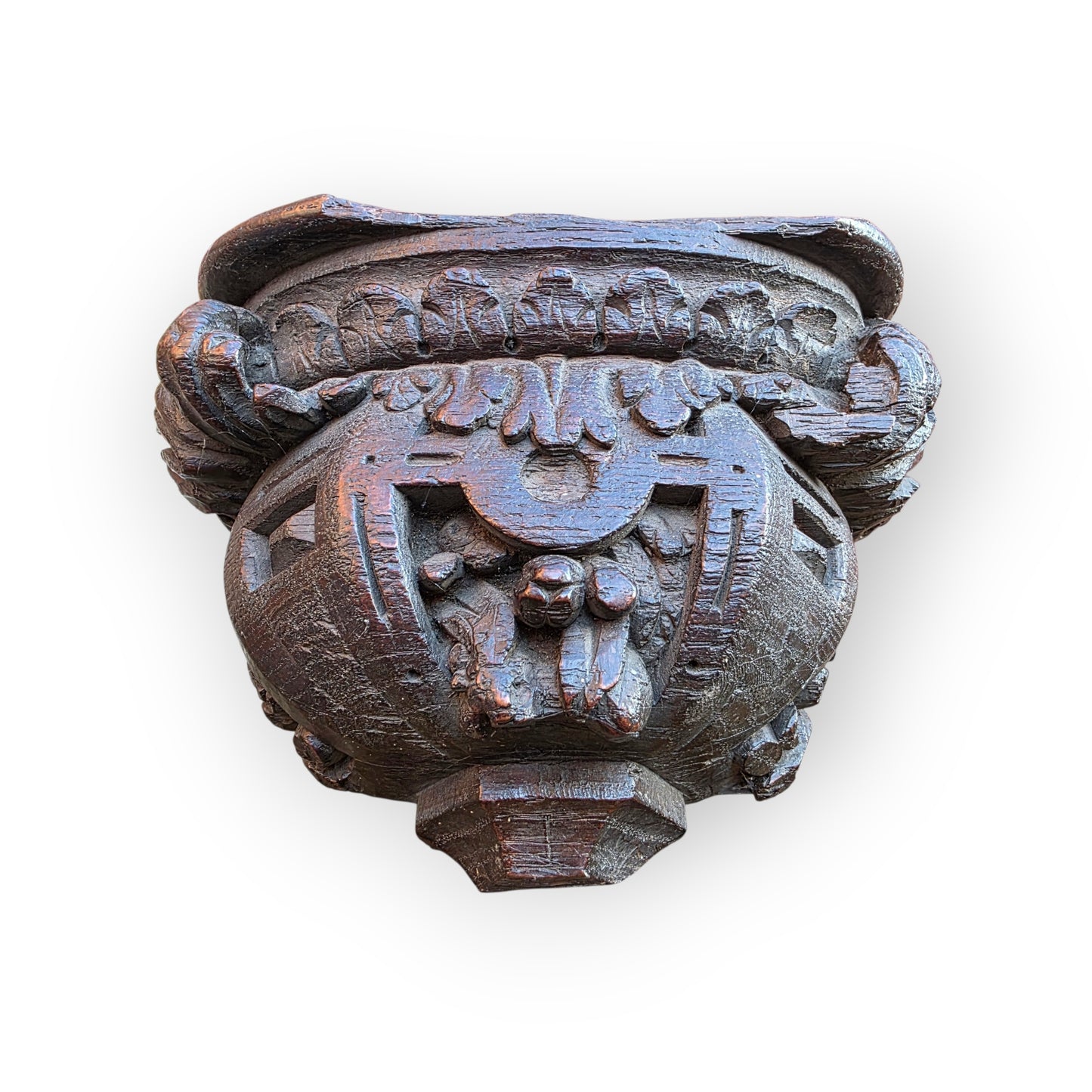 Late 15th-Century Antique Carved Oak Misericord