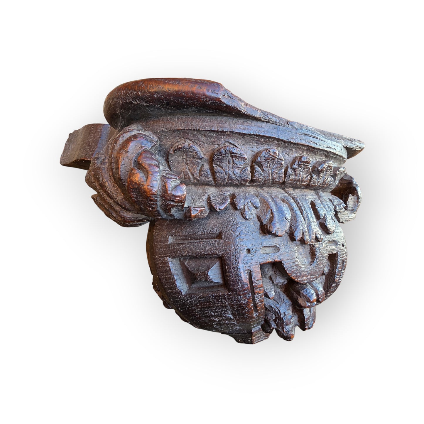 Late 15th-Century Antique Carved Oak Misericord