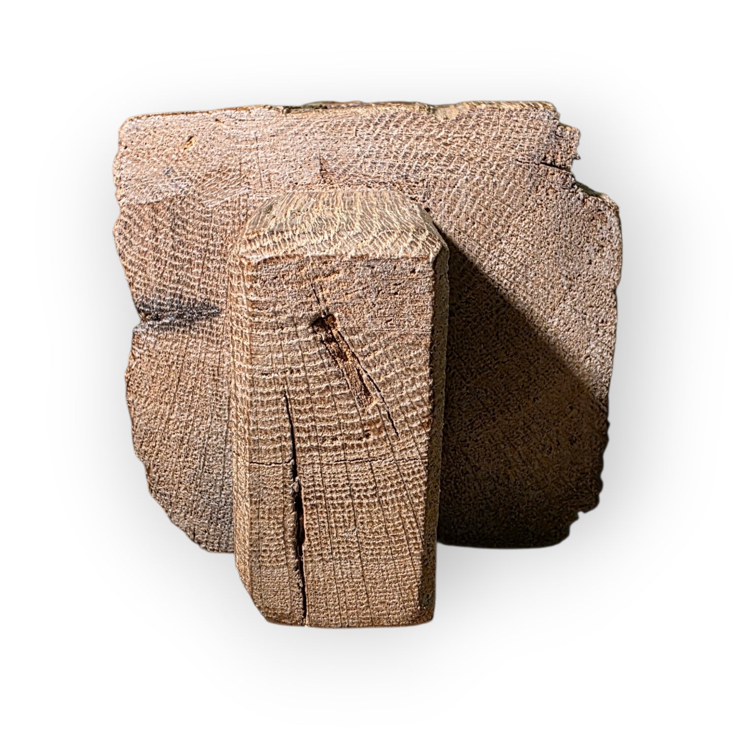 Pair of 15th-century Antique Carved Oak Corbels / Beam Supports Depicting The Devil & The Sinner