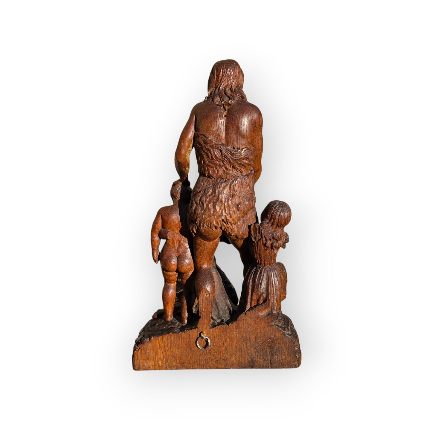 16th-Century - Late Renaissance Period - Antique Carved Oak Sculpture of The Baptism of Christ