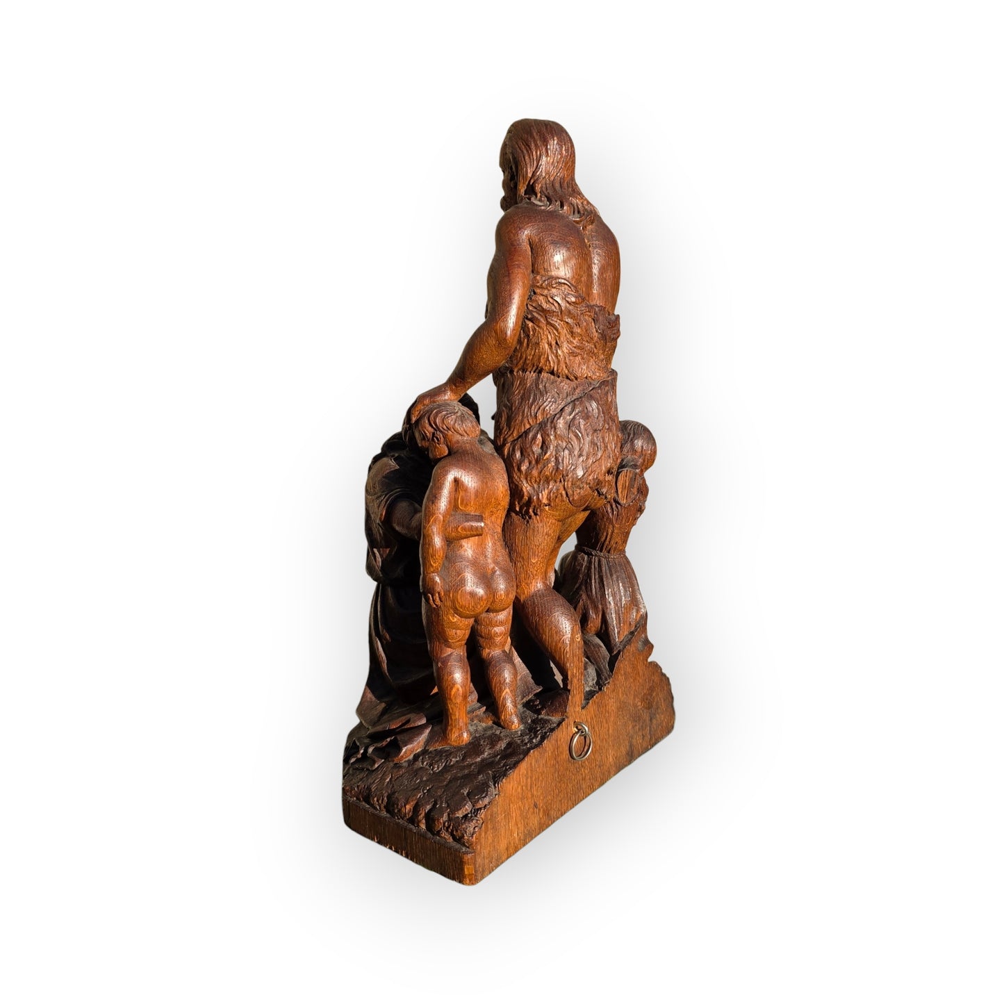16th-Century - Late Renaissance Period - Antique Carved Oak Sculpture of The Baptism of Christ