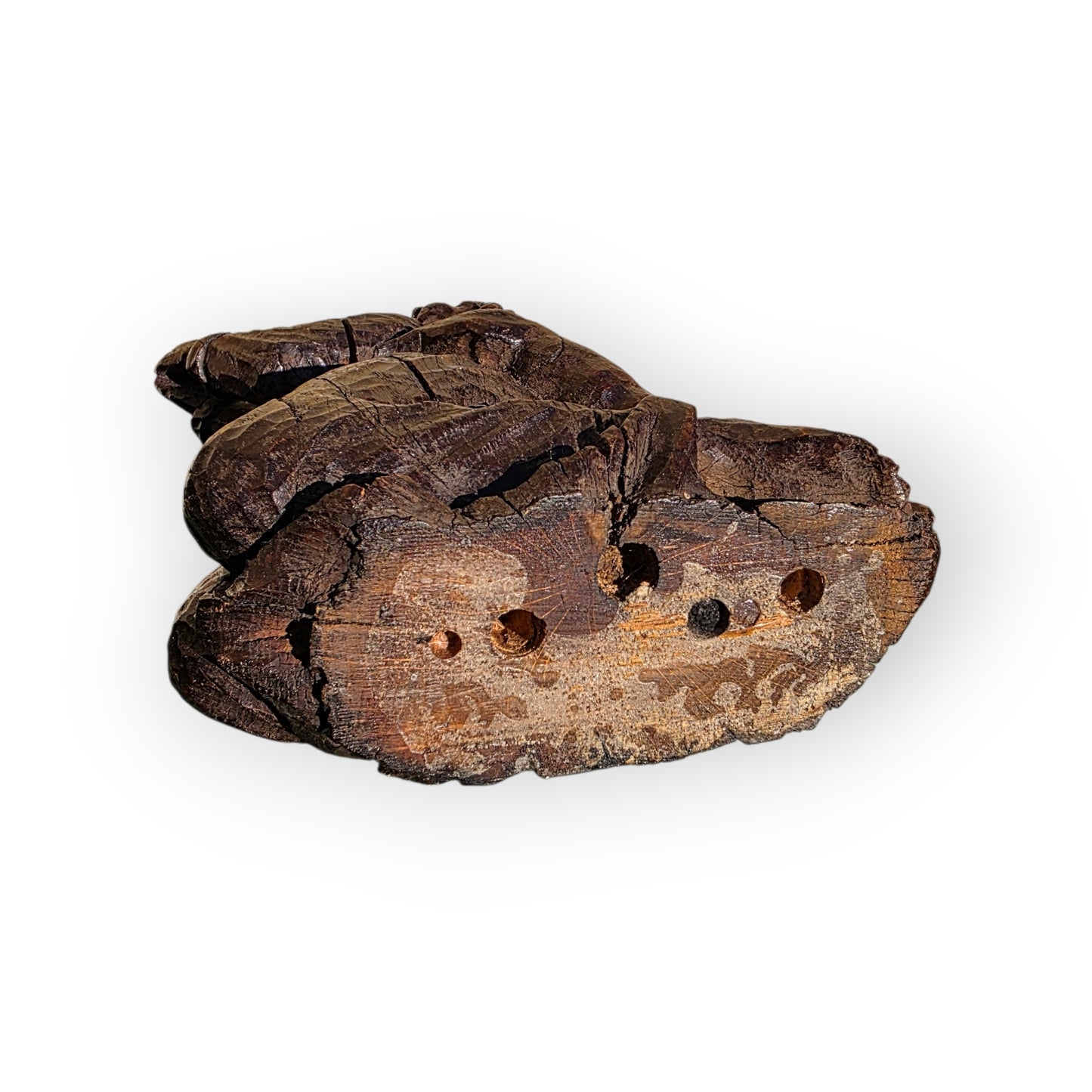 Early 16th-Century Gothic Antique Carved Oak Sculpture Of Saint Jerome