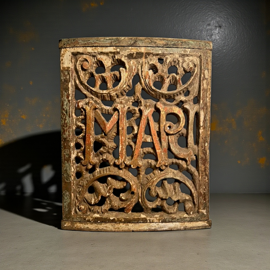 Early 18th‑Century Baroque Carved Limewood Panel, Initialled “MARI”