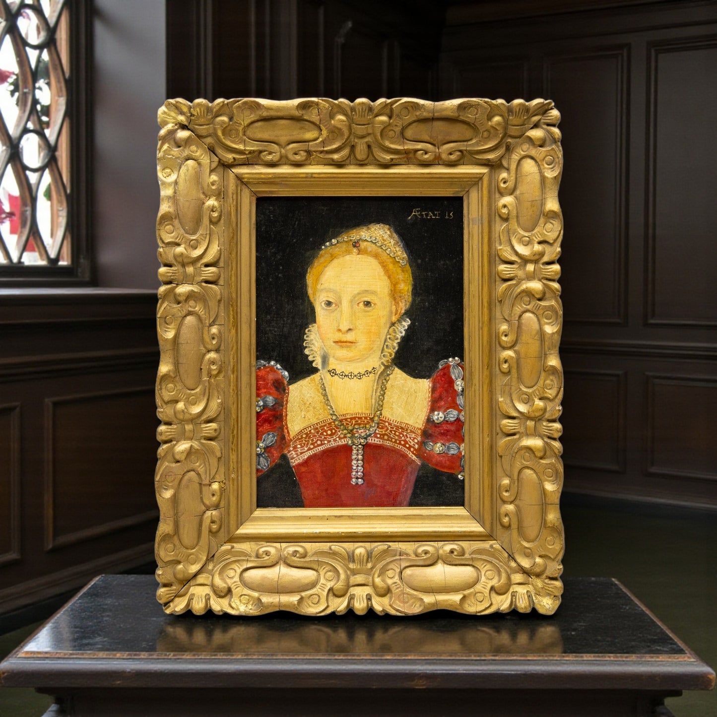 16th‑Century Style Portrait of a Lady – After an Old Master - Early 19thC, or Possibly Earlier, English School Antique Copy