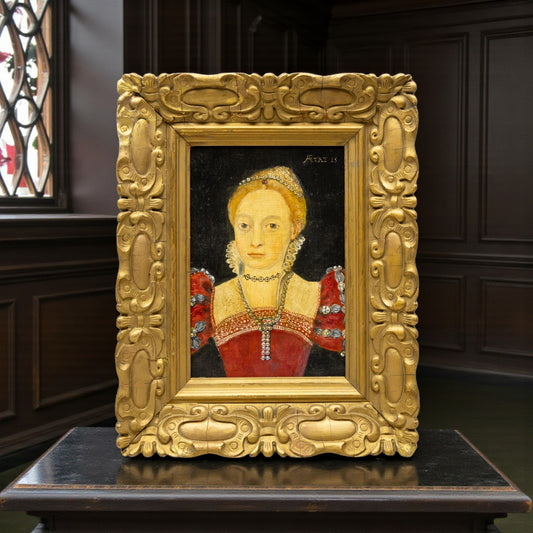 16th‑Century Style Portrait of a Lady – After an Old Master - Early 19thC, or Possibly Earlier, English School Antique Copy