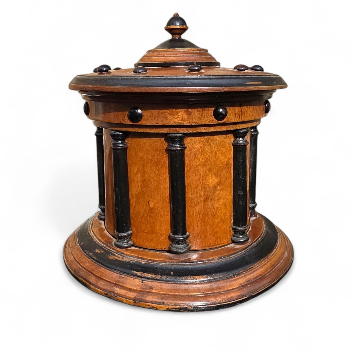 Early 19th-Century Biedermeier Antique Treen Tobacco Jar, circa 1820