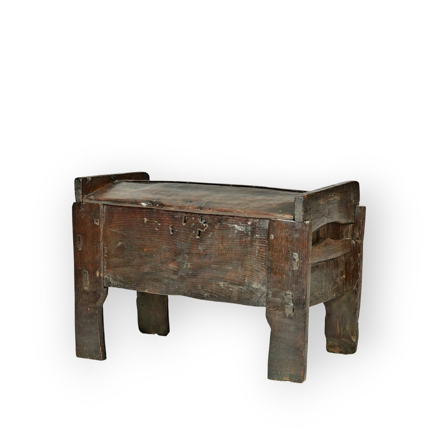 Rare, Diminutive, 16th Century Tudor Period English Antique Oak Ark, c.1540
