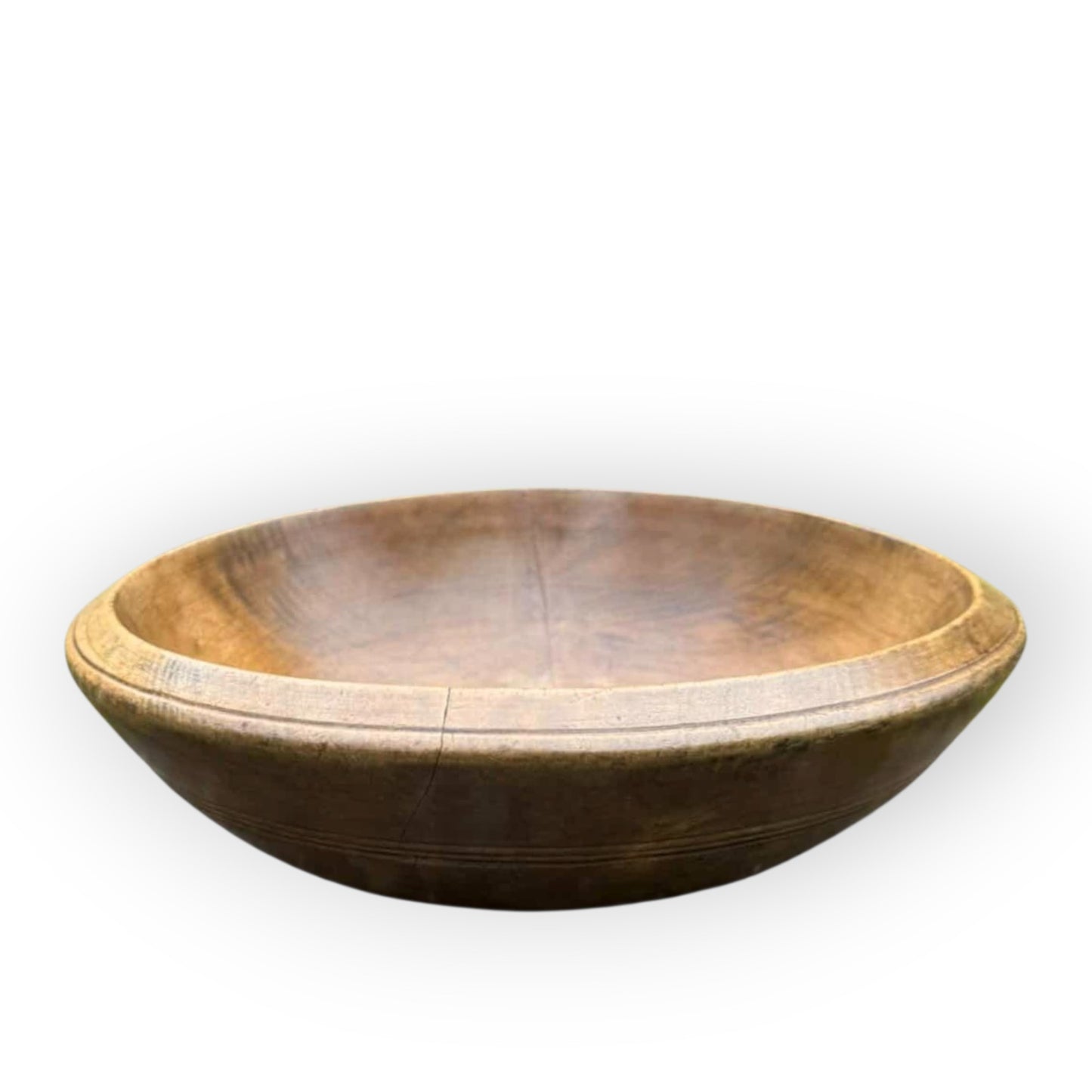 Large Early 19th Century English Antique Sycamore Dairy Bowl, circa 1800-1830