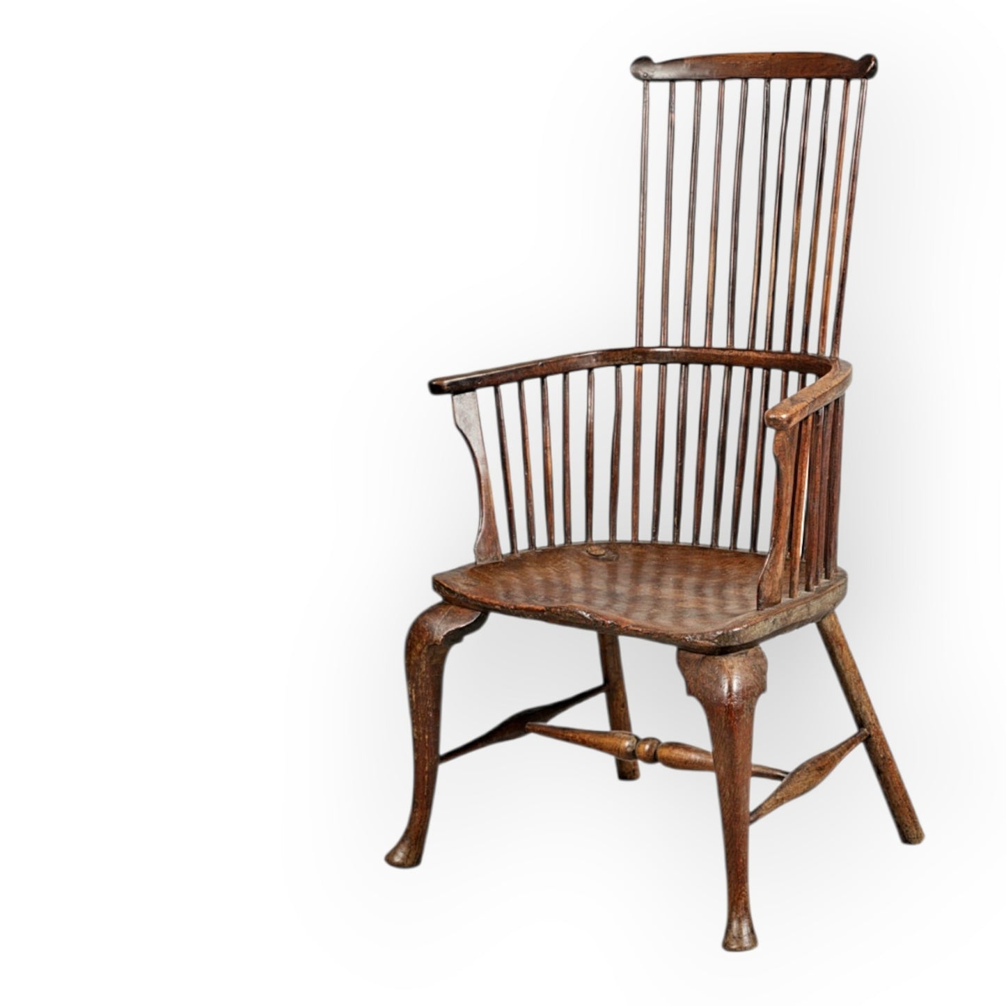 18th‑Century English Antique Comb‑Back Windsor Armchair, Thames Valley, Circa 1760