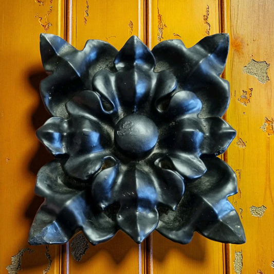 16th-century English Antique Carved Wooden Ceiling Boss