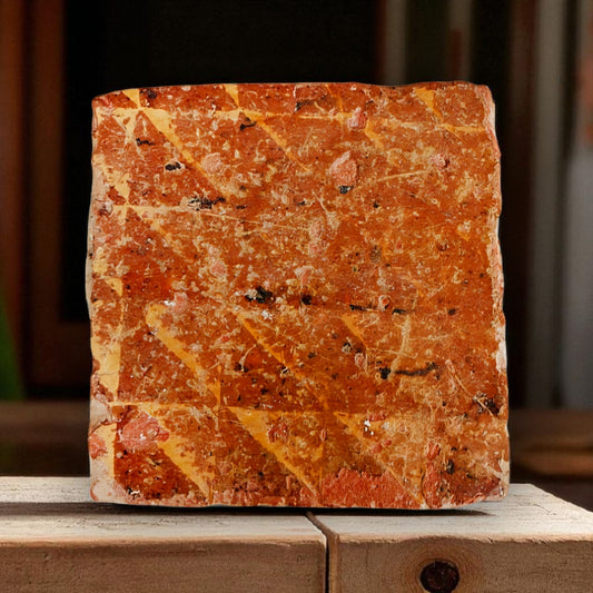 14th Century / Medieval Period English Antique Encaustic Floor Tile 3 Of 3