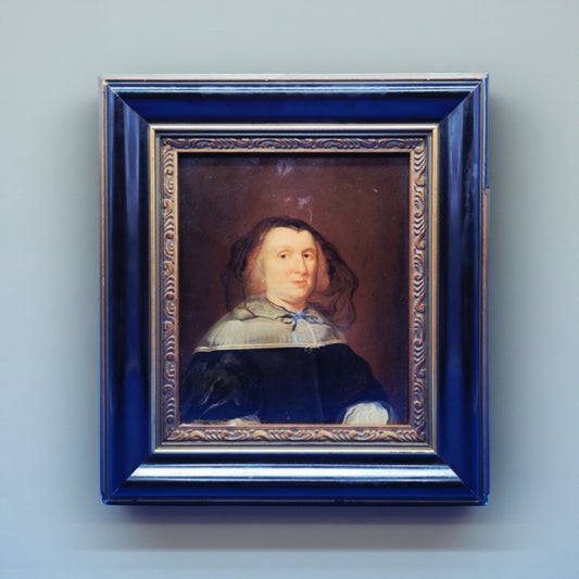 A Modest-Sized 17th Century Dutch School Antique Oil on Panel Portrait of a Lady