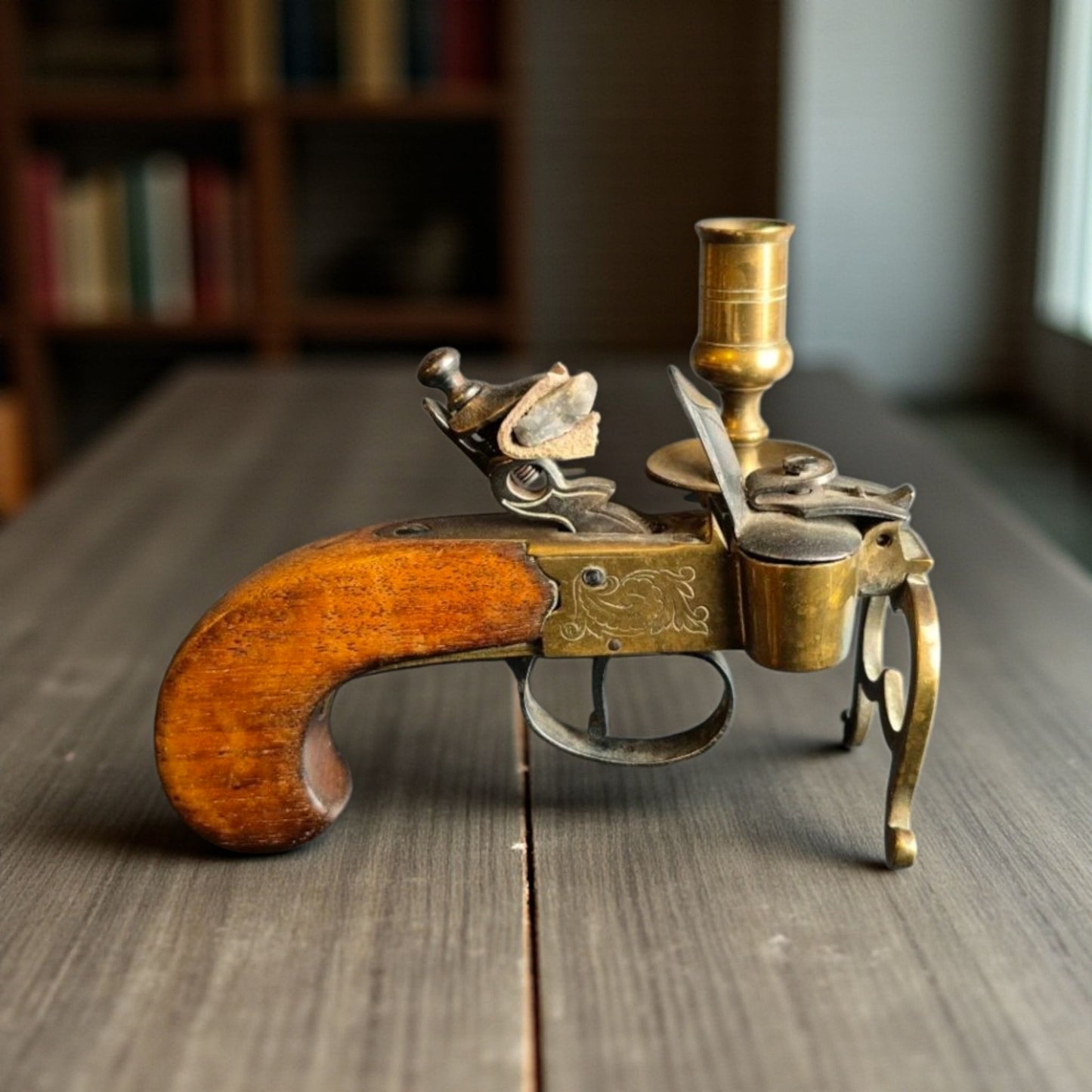 18th Century Style Antique Flintlock Tinder Lighter