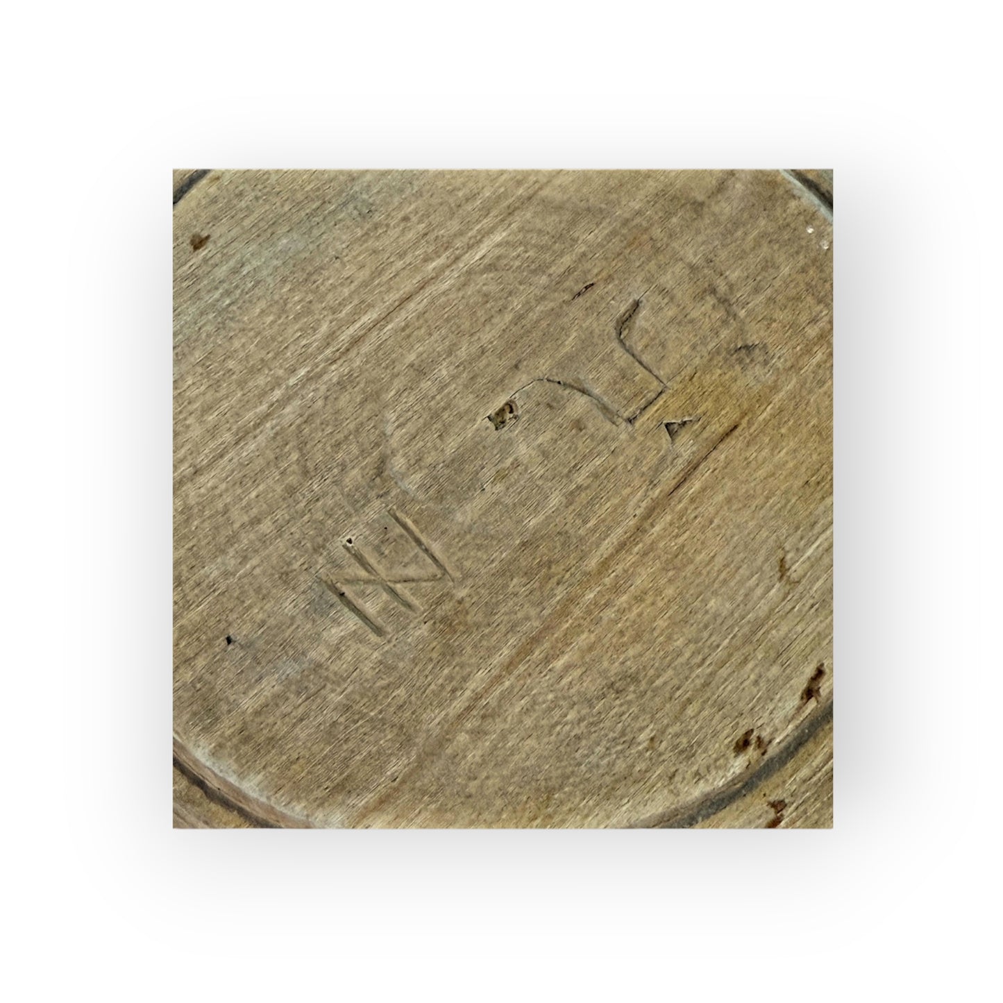 An Associated Pair of 18th-Century Antique Treen Plates