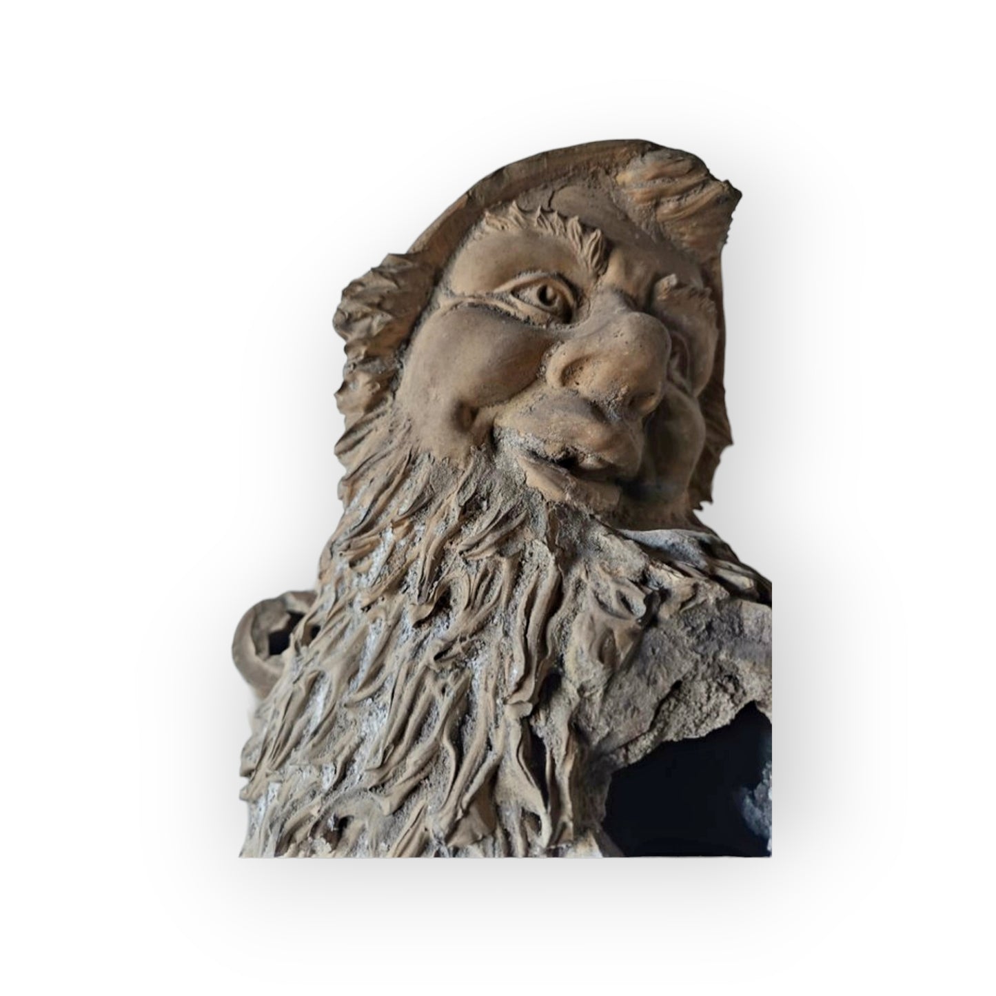 Rare, Large & Impressive 19th-Century German Antique Terracotta Garden Gnome, circa 1840