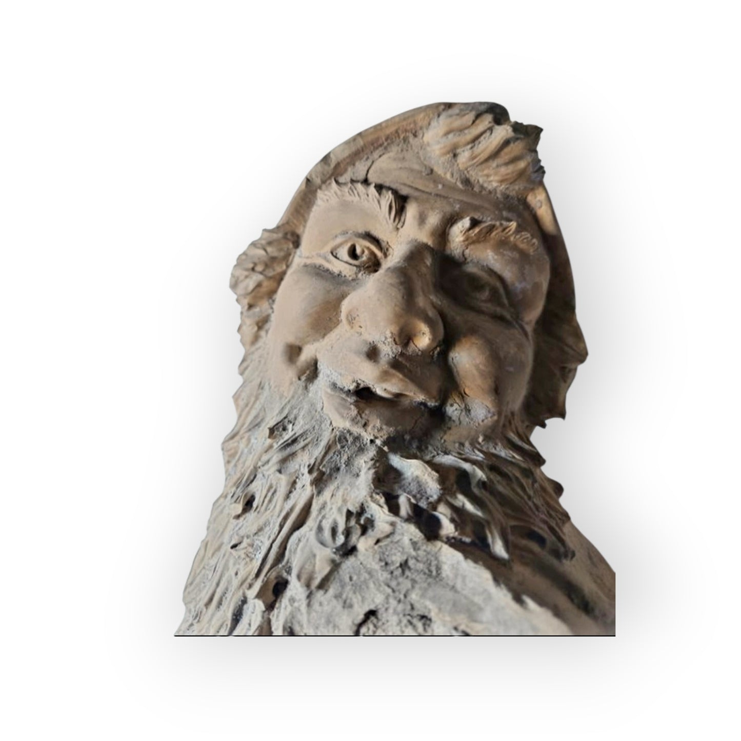 Rare, Large & Impressive 19th-Century German Antique Terracotta Garden Gnome, circa 1840