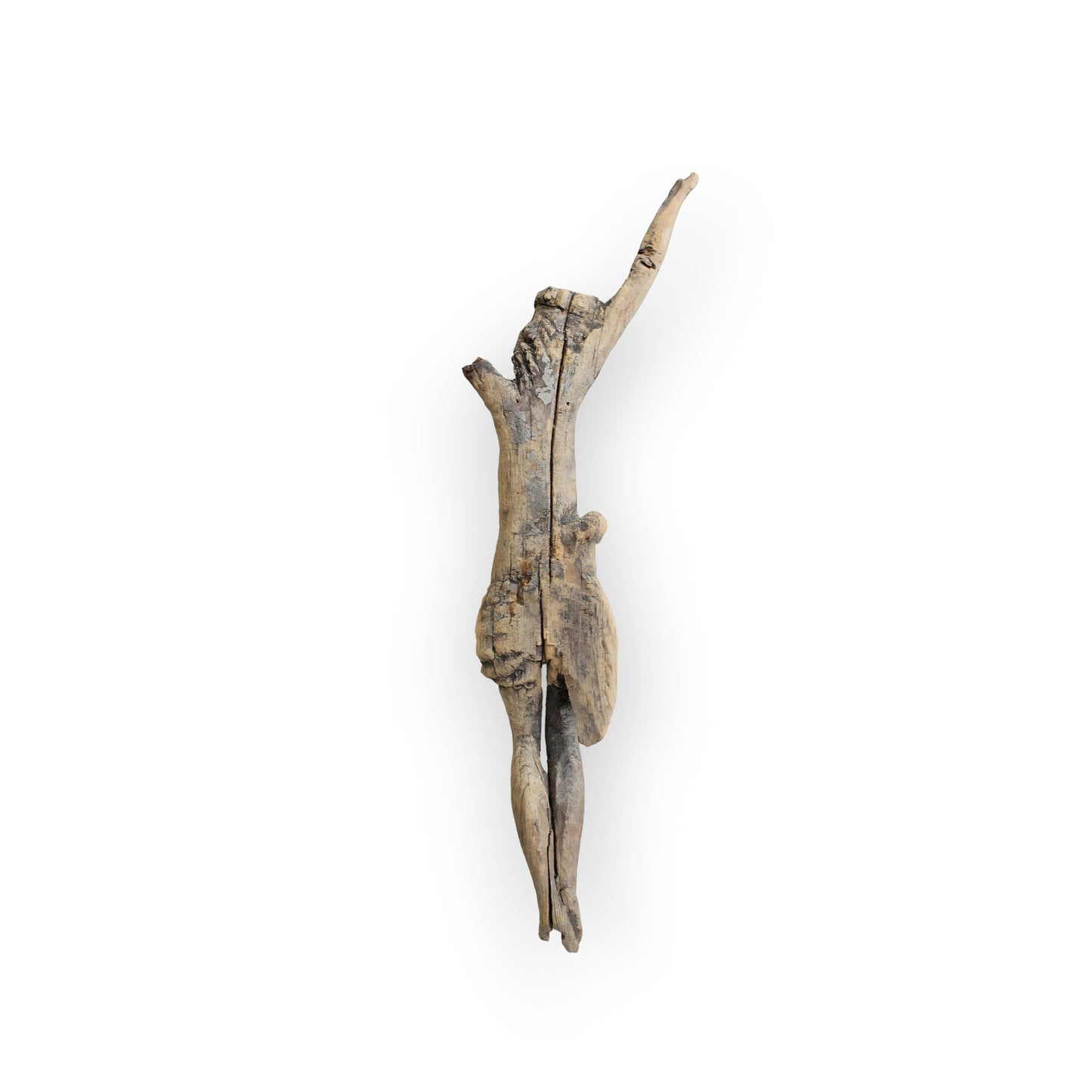 Late 15th Century Antique Carved Wooden Sculpture of Christ