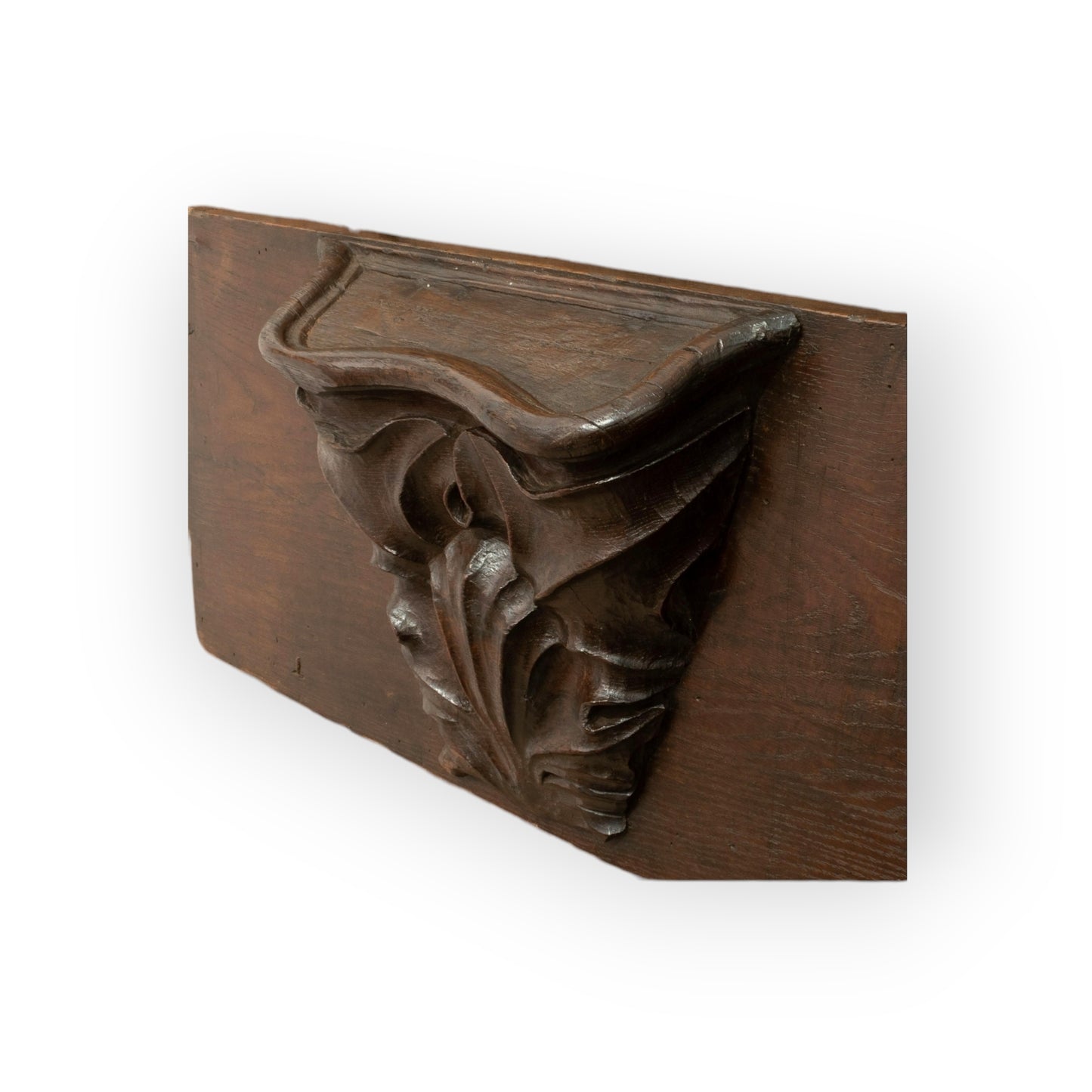 Mid 15th-Century Antique Carved Oak Misericord Panel