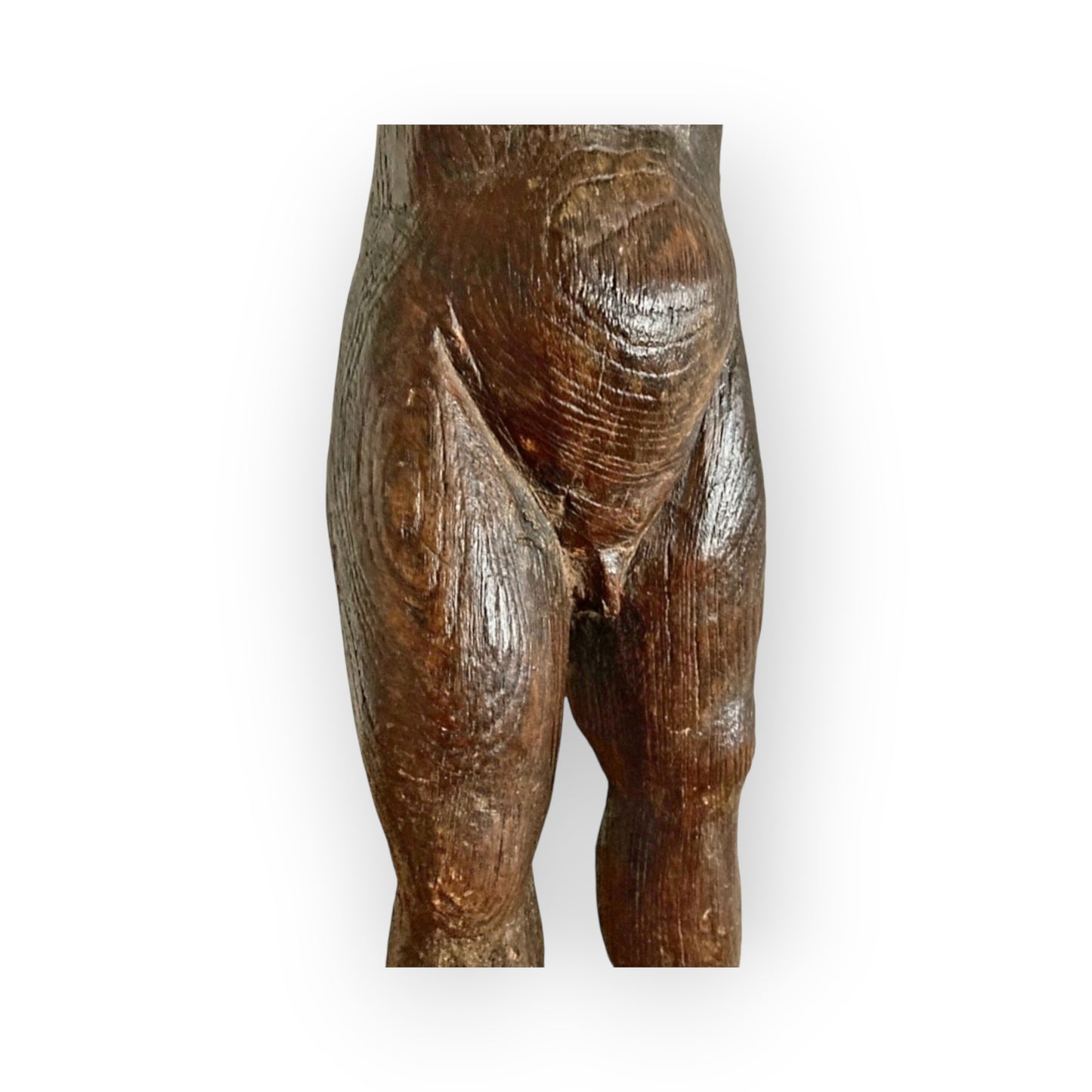 Rare Late 17th-century English Antique Carved Oak Child's Doll, Circa 1680