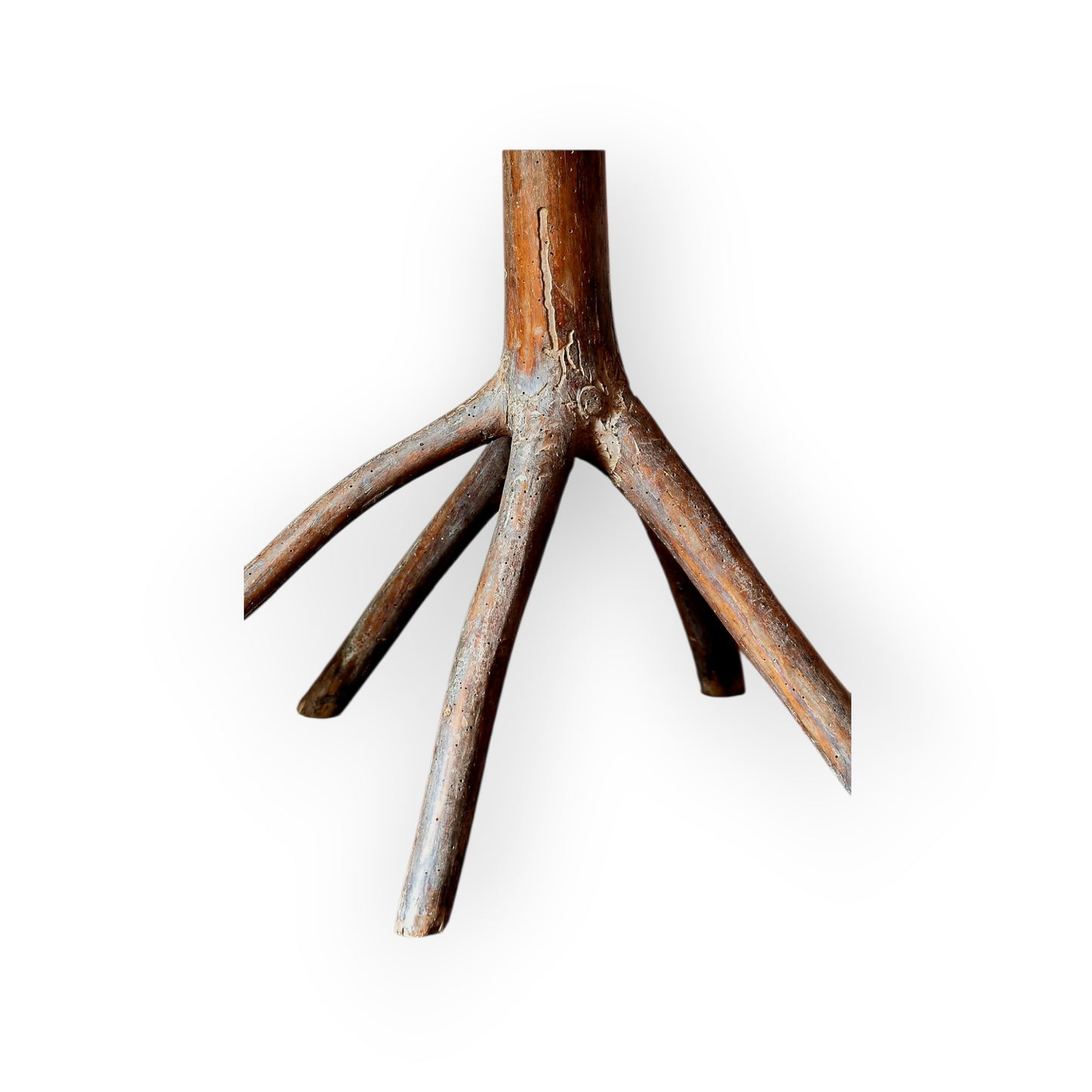 Primitive Late 18th-Century Irish Antique Corner Standard Rushlight, circa 1800