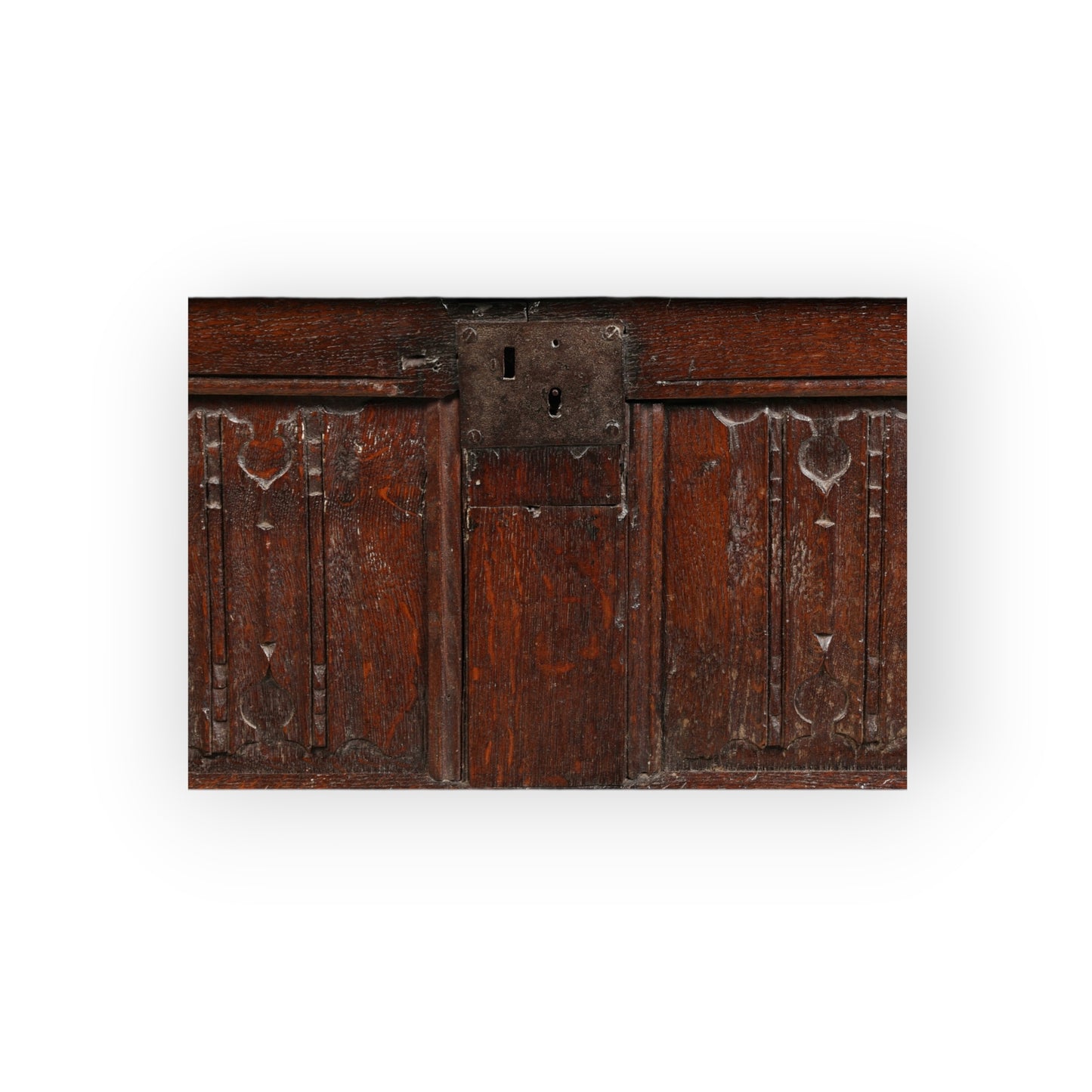 Early 17th‑Century English Antique Oak Linenfold Panelled Coffer