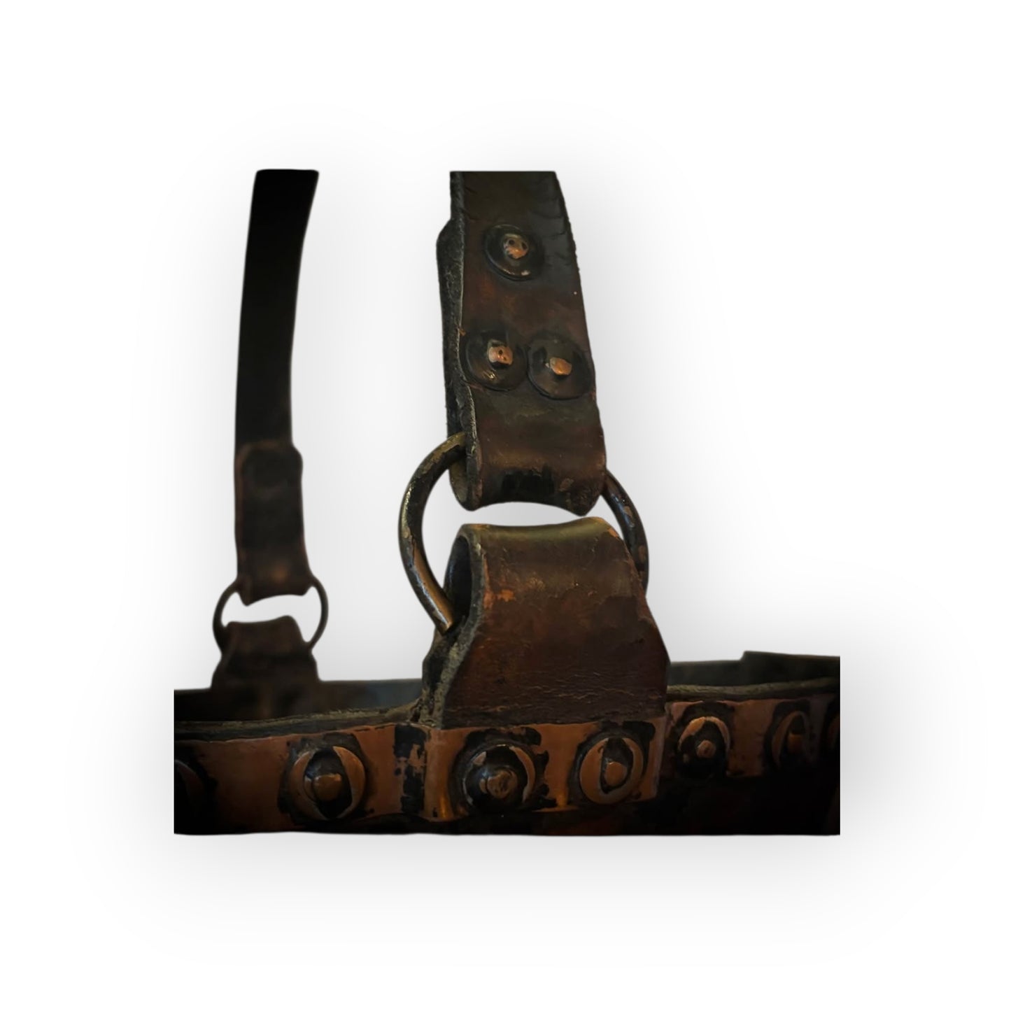 Lord Nelson Interest - Georgian Antique Naval Leather & Copper Fire Bucket, Inscribed 'Victory' with GR Cypher, circa 1800-1820
