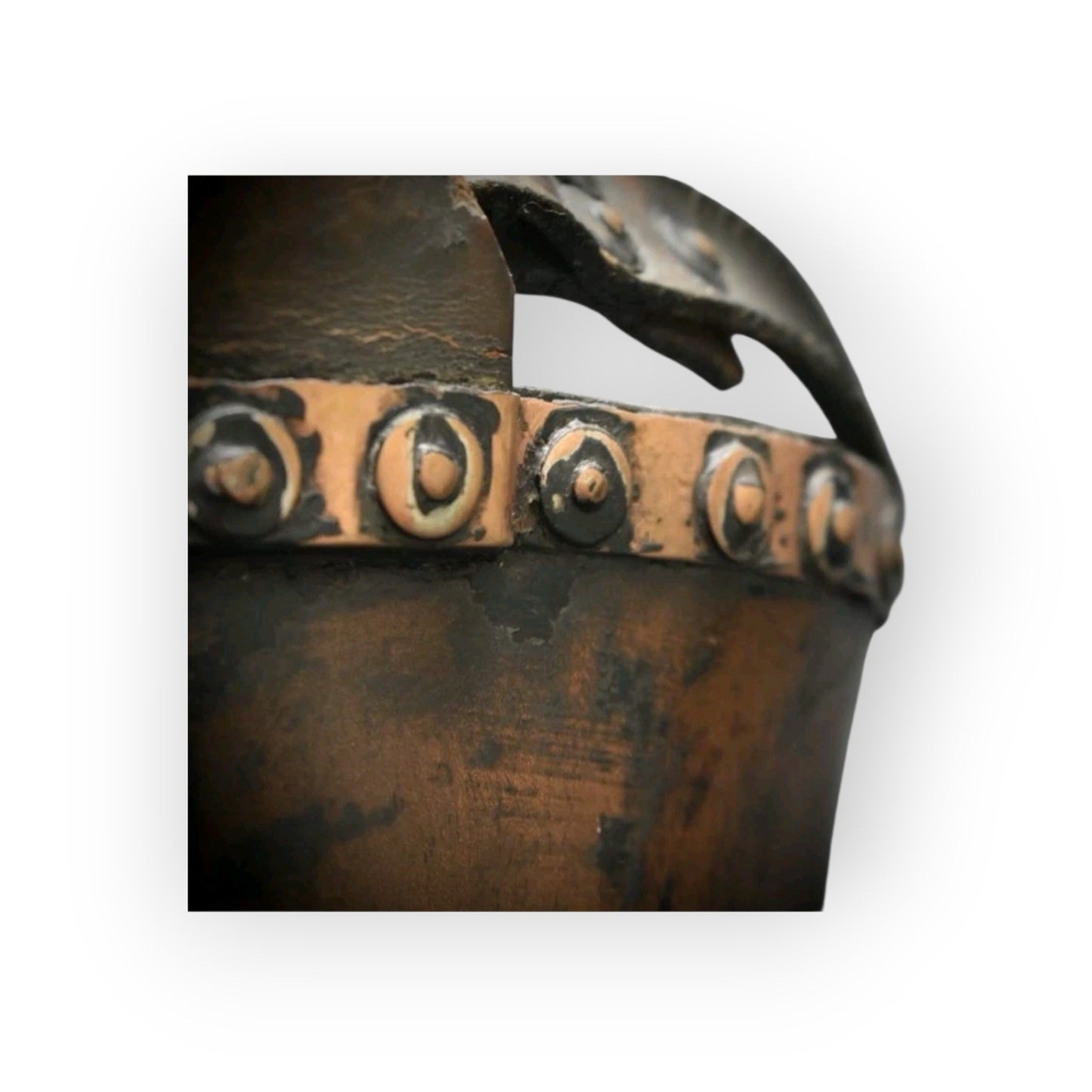 Lord Nelson Interest - Georgian Antique Naval Leather & Copper Fire Bucket, Inscribed 'Victory' with GR Cypher, circa 1800-1820