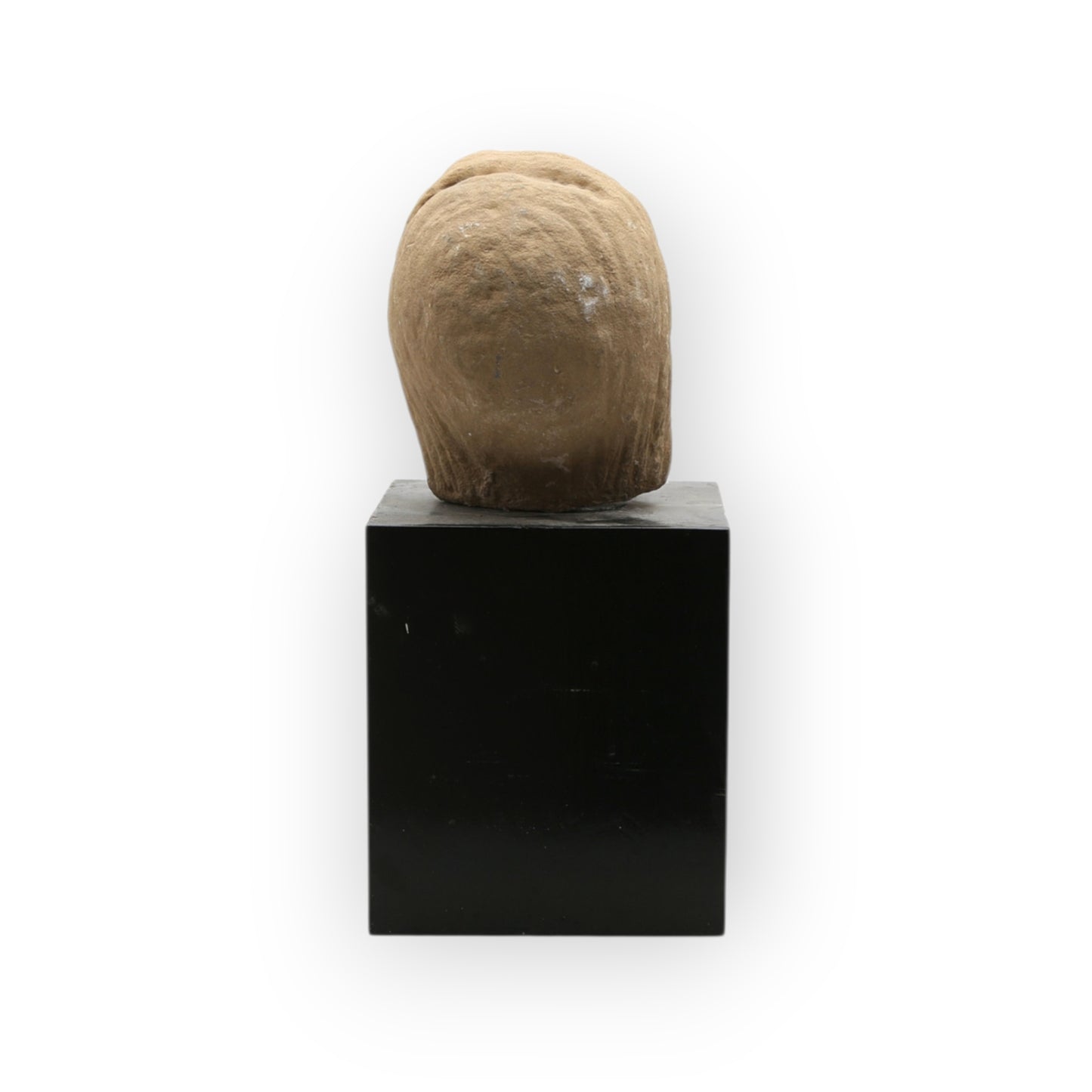 15th-Century Life-Size Antique Carved Stone Head of a Saint