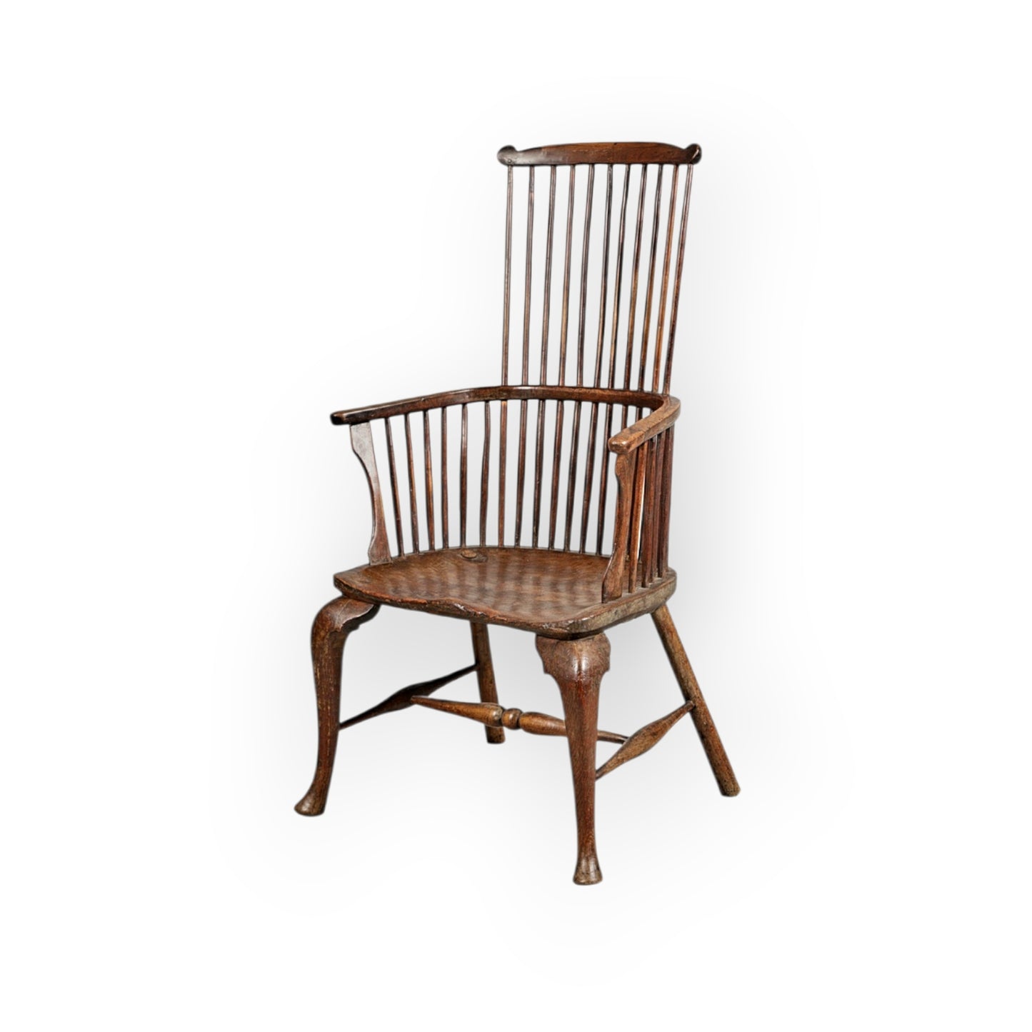 18th‑Century English Antique Comb‑Back Windsor Armchair, Thames Valley, Circa 1760