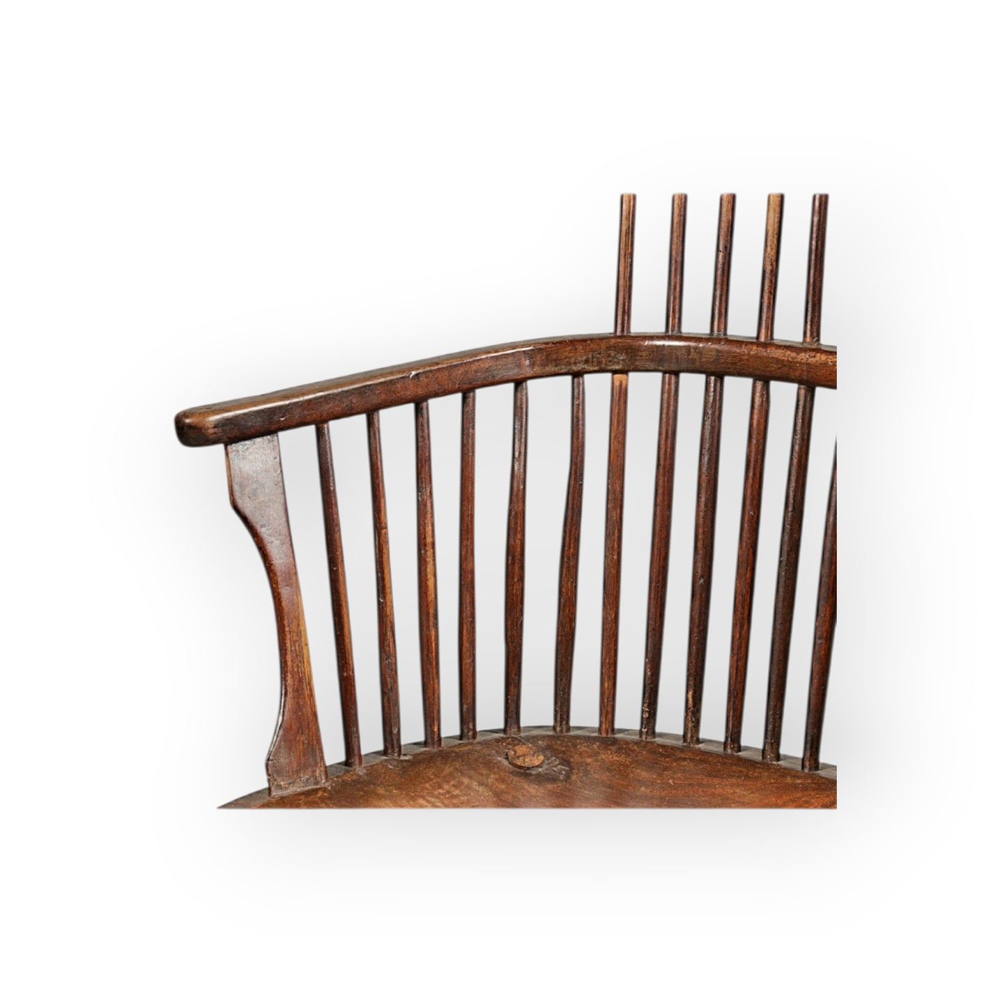 18th‑Century English Antique Comb‑Back Windsor Armchair, Thames Valley, Circa 1760