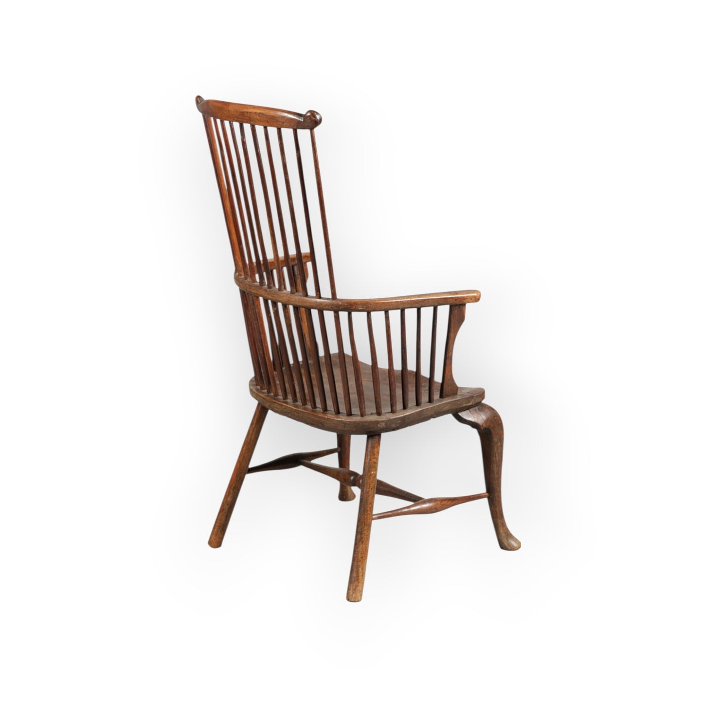 18th‑Century English Antique Comb‑Back Windsor Armchair, Thames Valley, Circa 1760