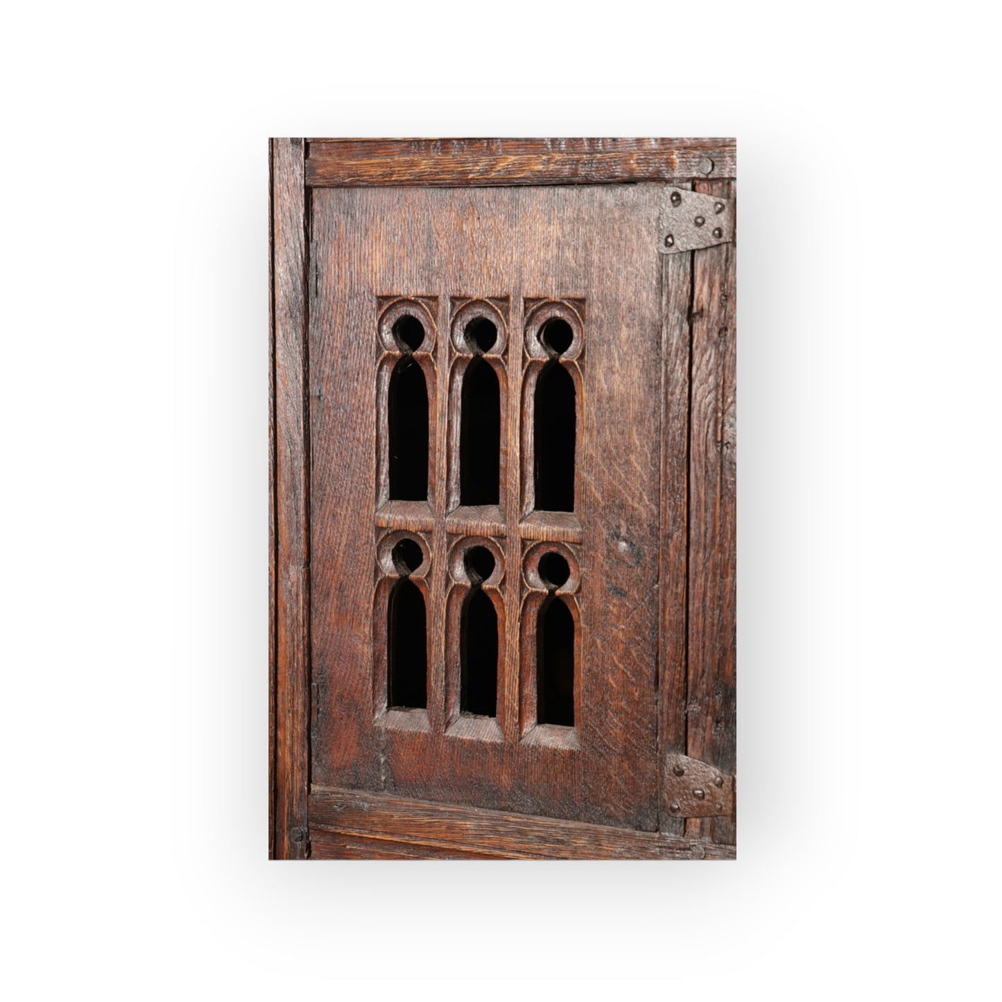 English Antique Oak Aumbry / Livery Cupboard Constructed From 16th Century Timbers